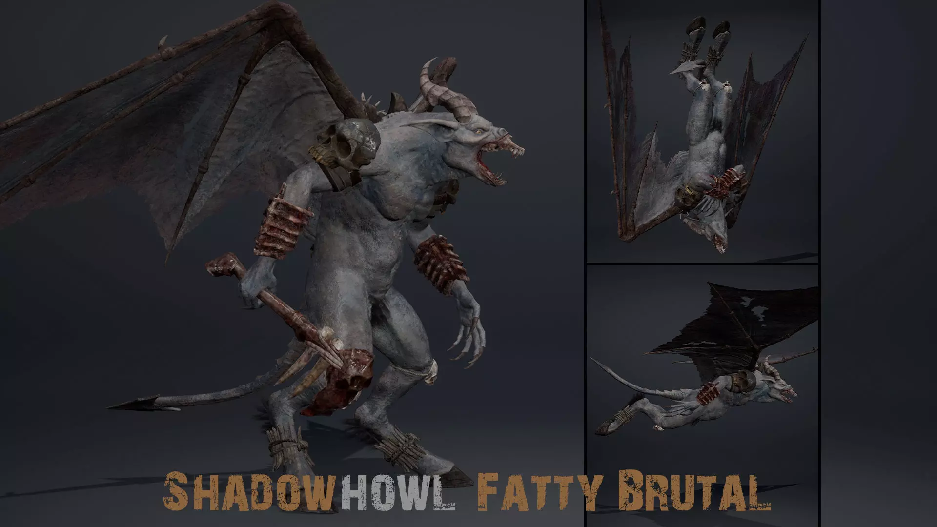 Shadowhowl Fatty Brutal Low-poly 3D model