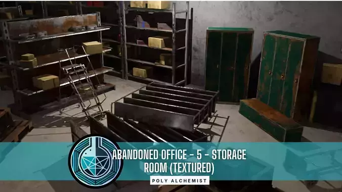 Abandoned Office Asset Pack - 5 - Storage Room - Textured