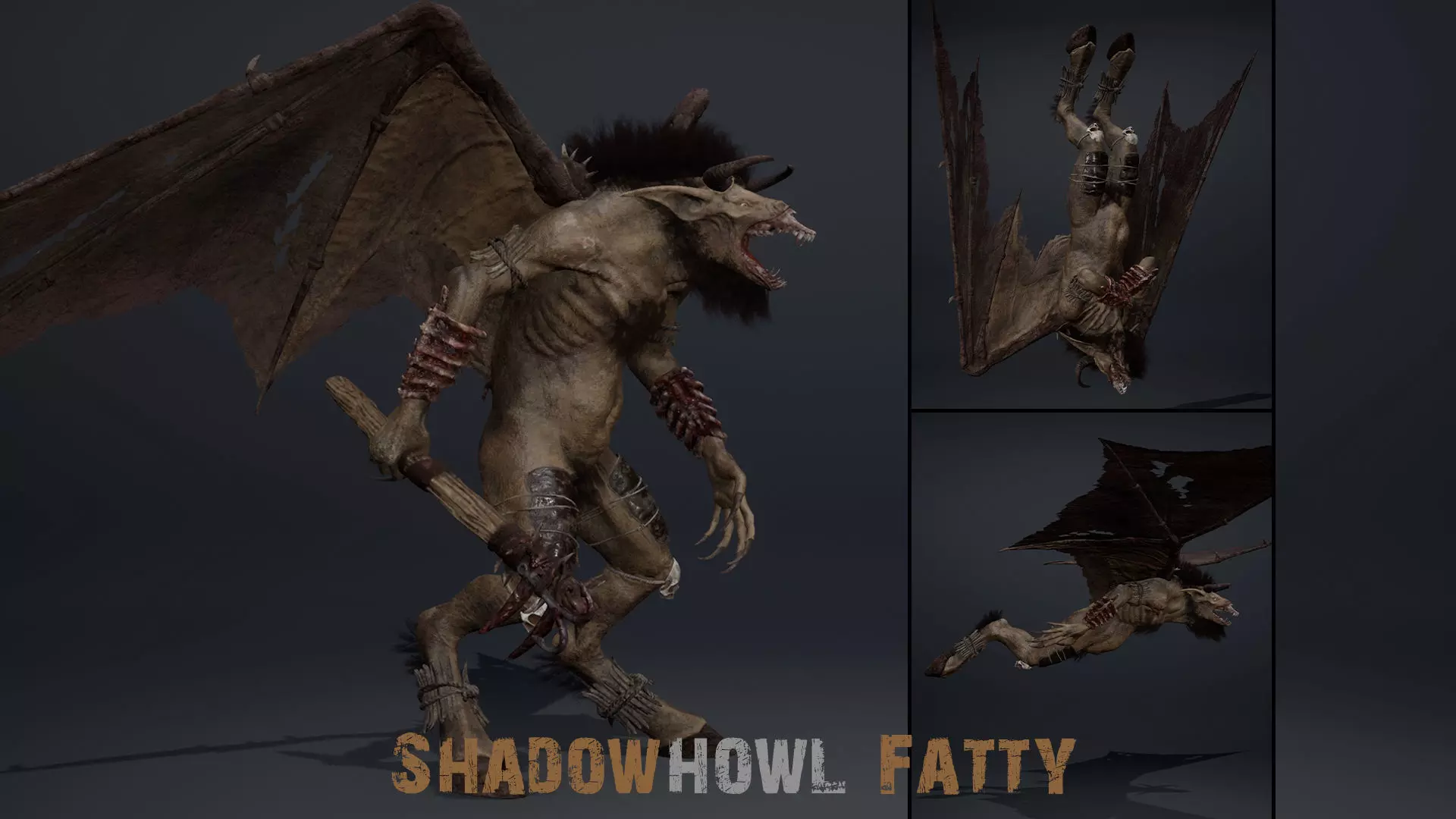 Shadowhowl Fatty Low-poly 3D model