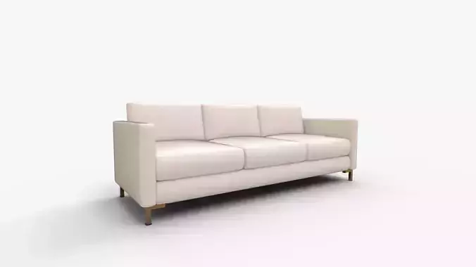 Modern Sofa Snow Boucle Brass