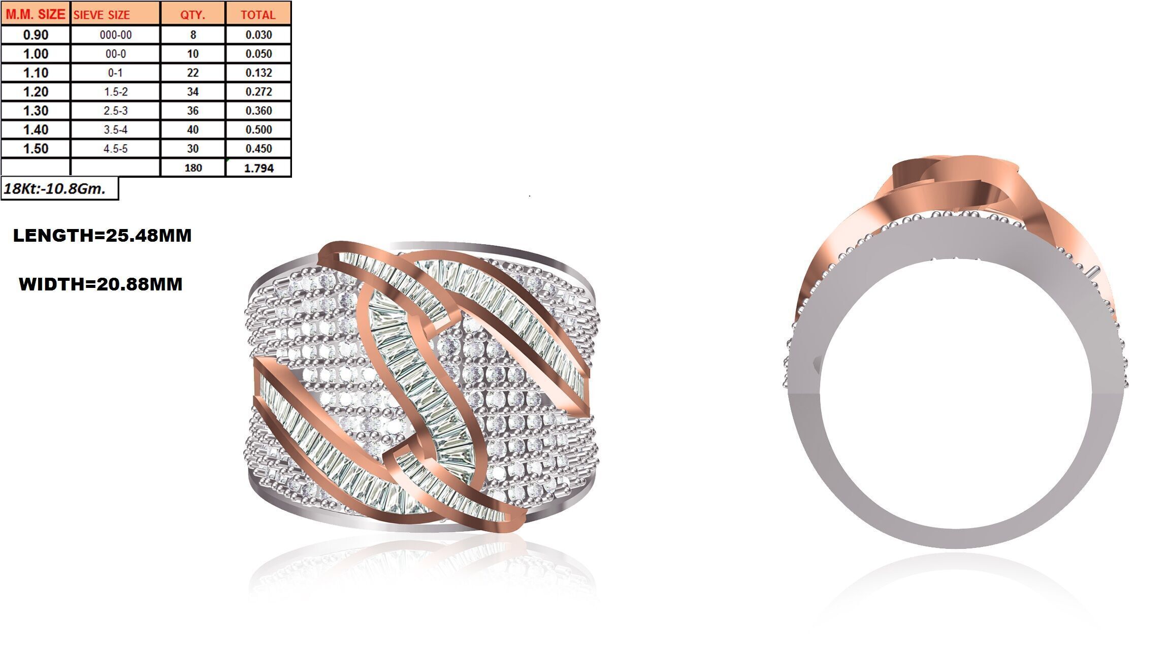 Women Ring Render 3dm STL MTL SLC JCD OBJ FBX Details 3D print model_25