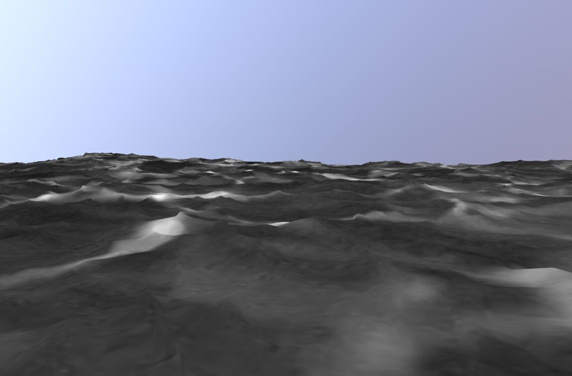 Ocean wave Low-poly 3D model_5