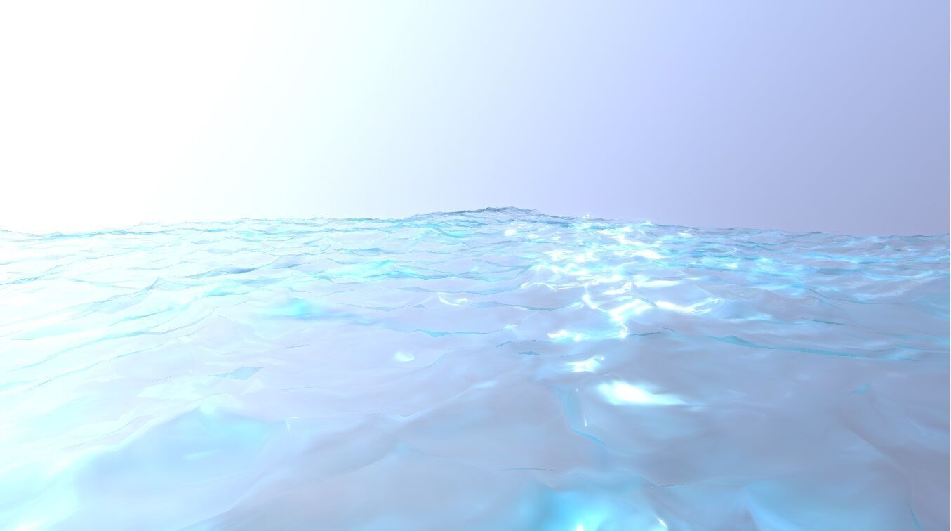 Ocean wave Low-poly 3D model_18