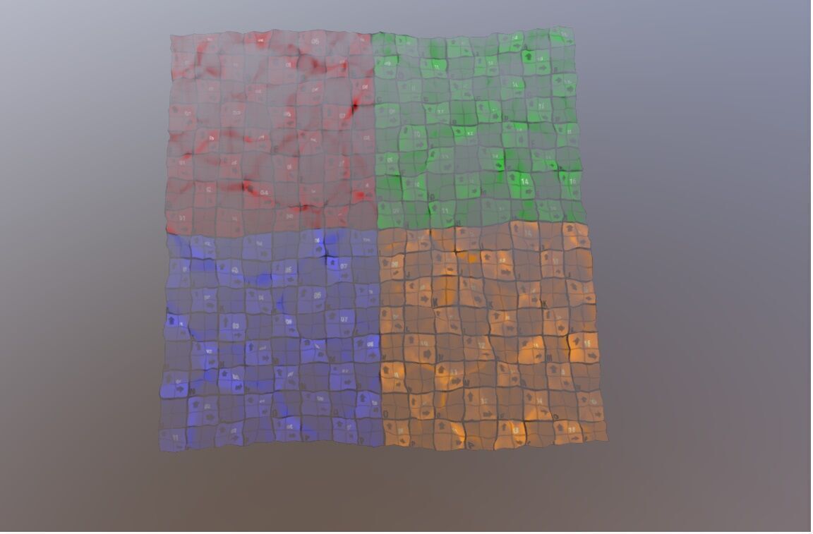 Ocean wave Low-poly 3D model_9