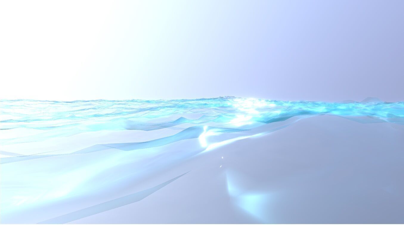Ocean wave Low-poly 3D model_10