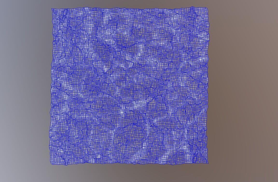 Ocean wave Low-poly 3D model_7