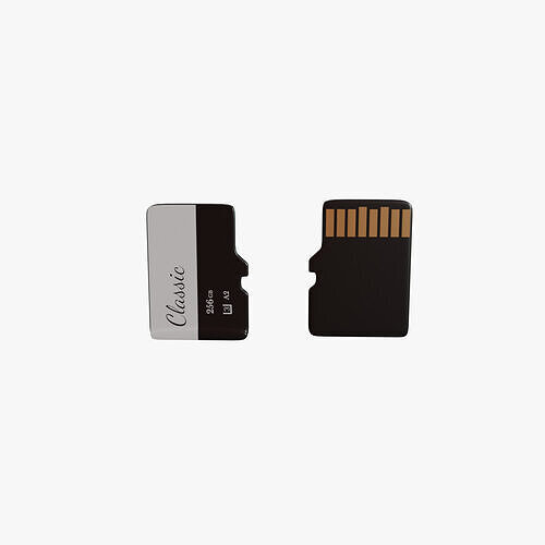 SD Memory Card Low-poly 3D model