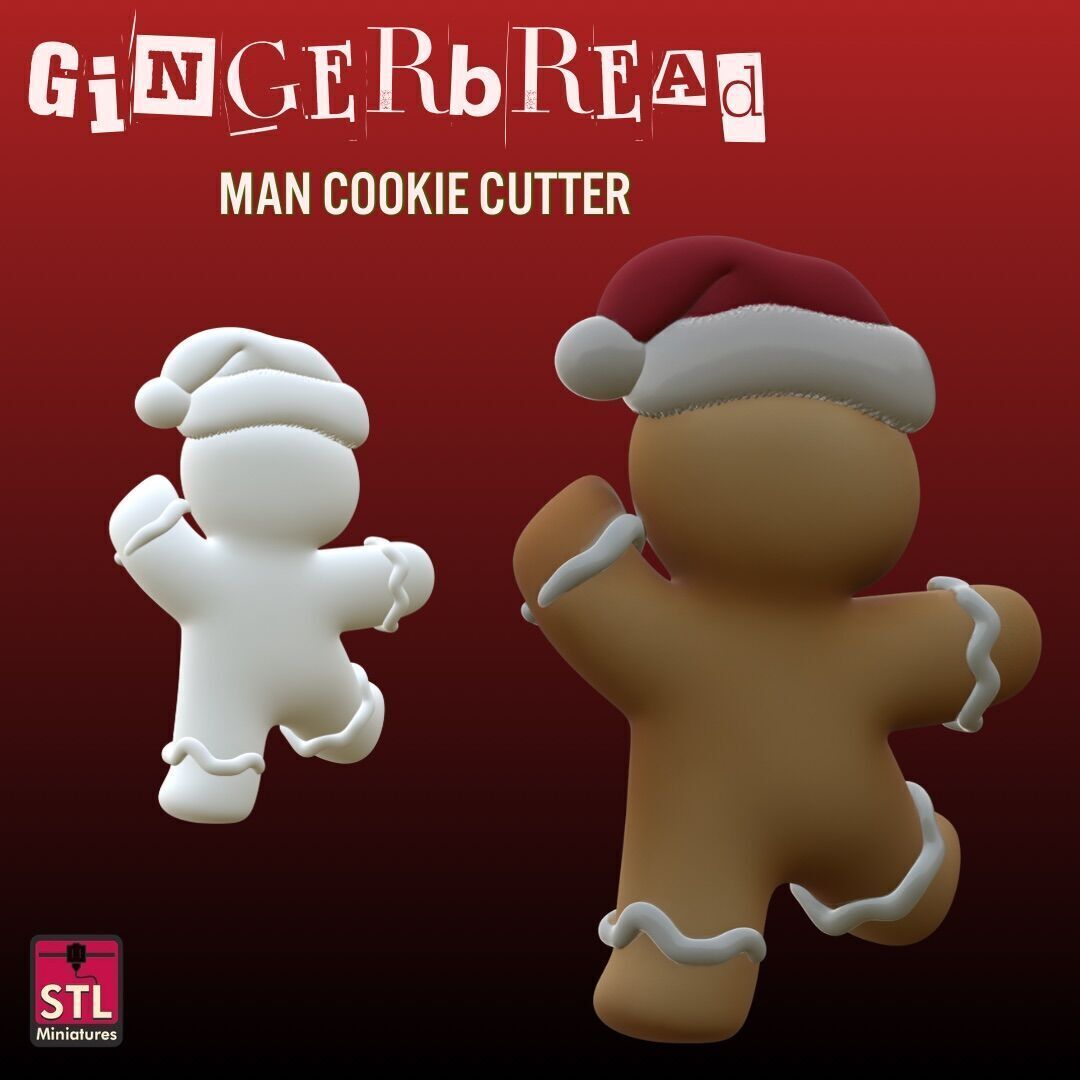 Gingerbread Hero in Christmas 3D print model_2