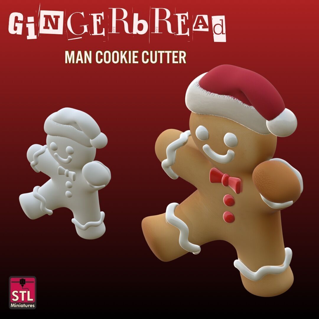 Gingerbread Hero in Christmas 3D print model_1