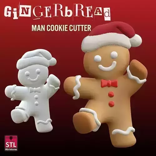 Gingerbread Hero in Christmas 3D print model Gingerbread Hero in Christmas 3D print model