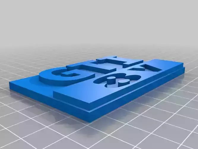 VW GTI 8V  and motorsport emblem badge