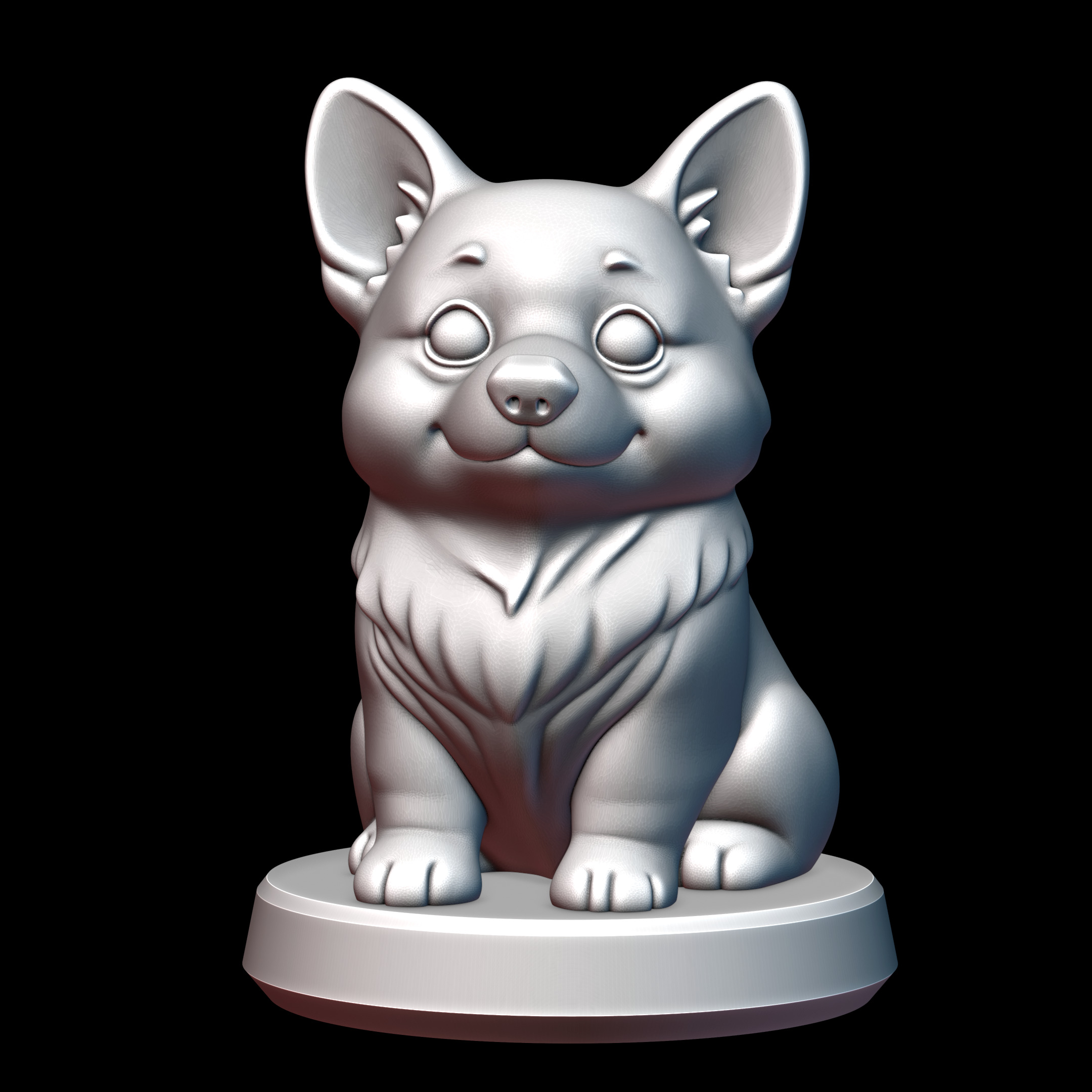 Cute Corgi Ein 3D print model_1