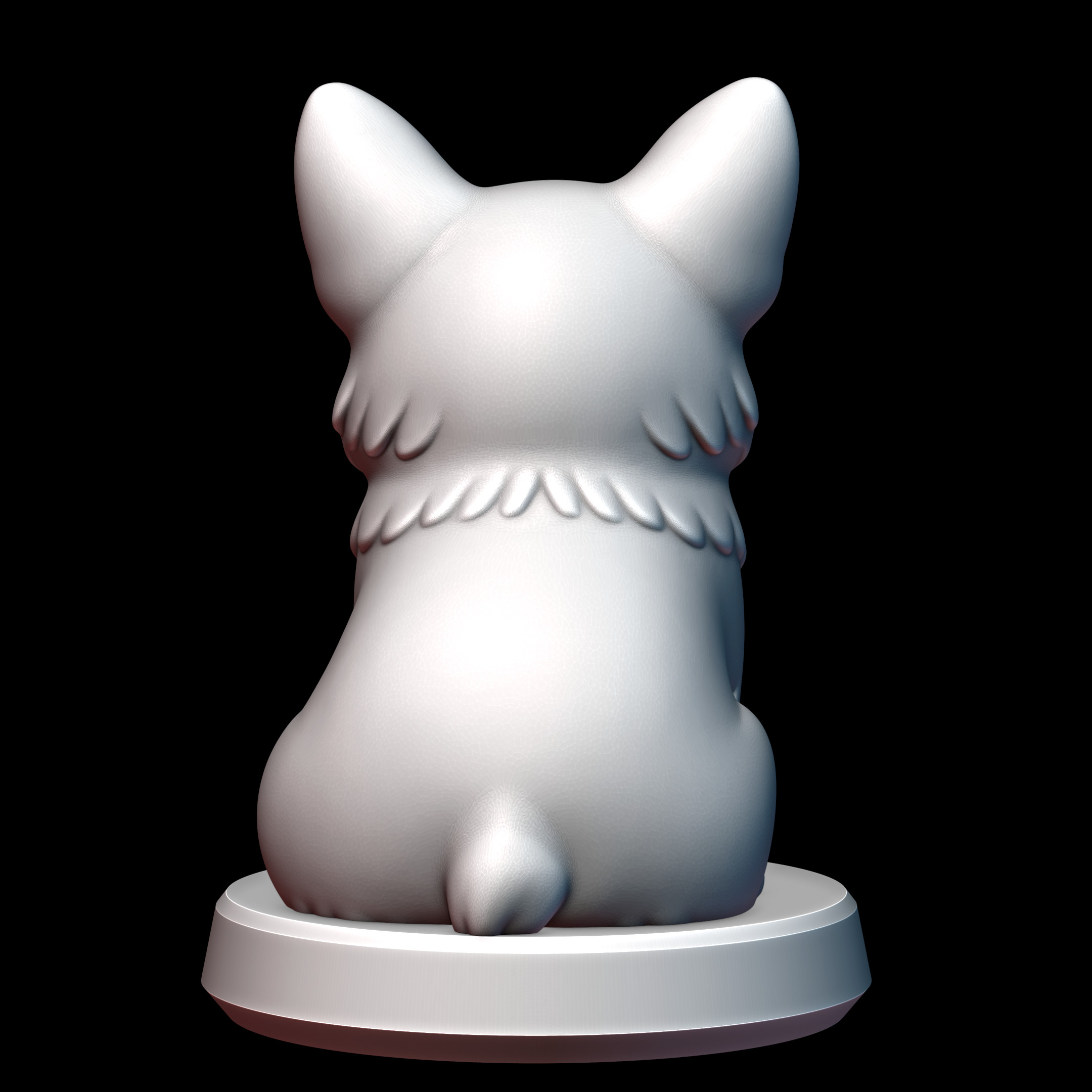 Cute Corgi Ein 3D print model_3