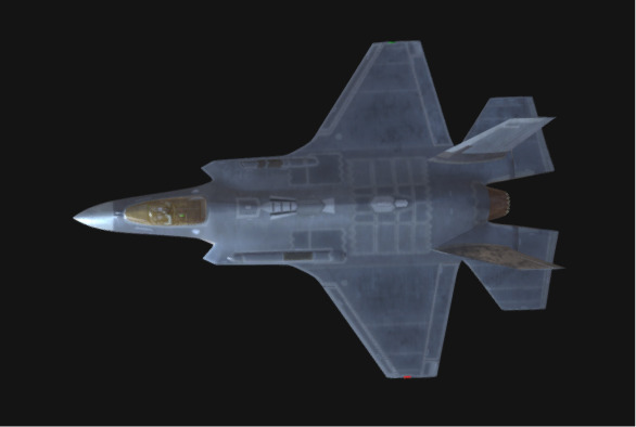 F-35A Lightning II 3D Model of Stealth Multirole Fighter Jet Low-poly 3D model_2