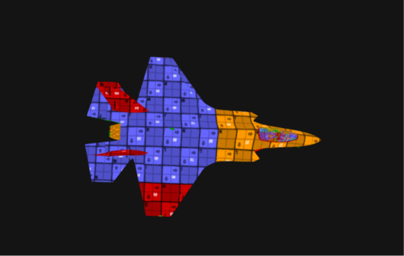 F-35A Lightning II 3D Model of Stealth Multirole Fighter Jet Low-poly 3D model_7