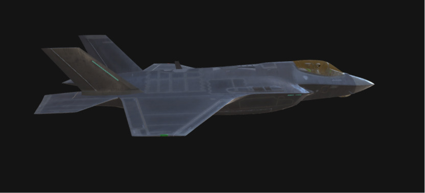 F-35A Lightning II 3D Model of Stealth Multirole Fighter Jet Low-poly 3D model_3