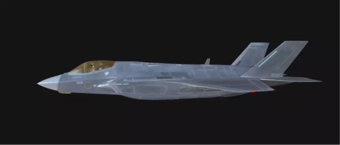 F-35A Lightning II 3D Model of Stealth Multirole Fighter Jet Low-poly 3D model_0