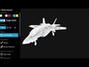 F-35A Lightning II 3D Model of Stealth Multirole Fighter Jet Low-poly 3D model_1