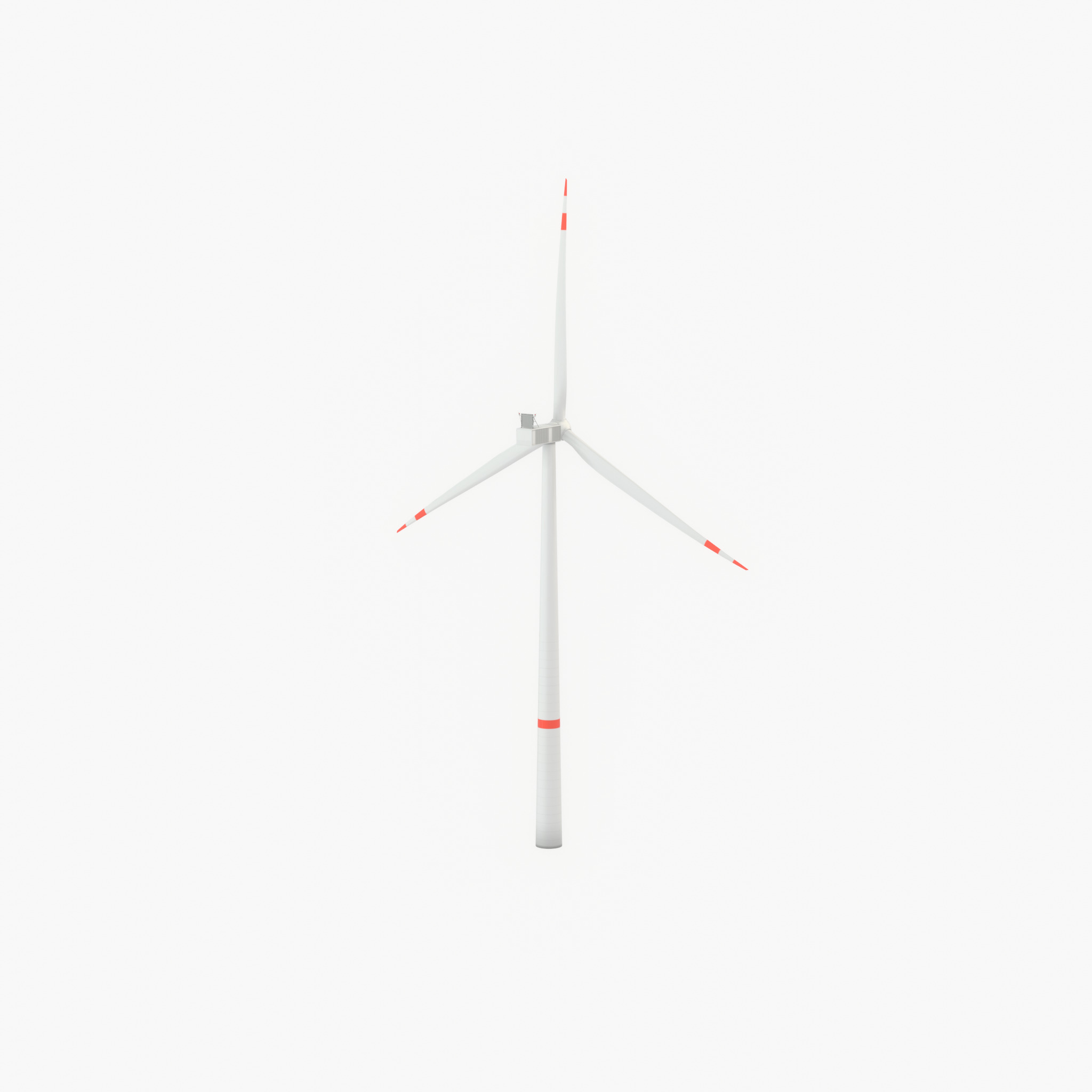 Wind turbine V1 H-138 RD 162 m with animation Low-poly 3D model_47