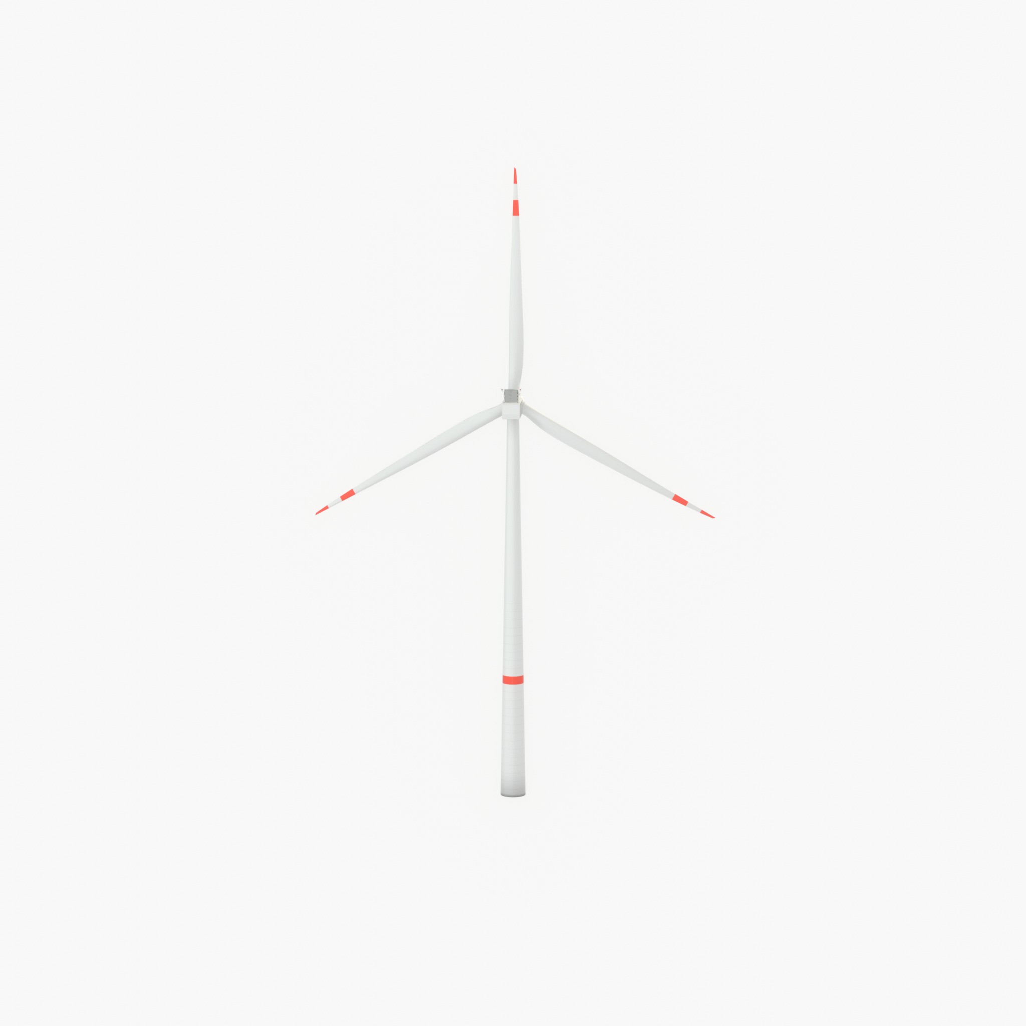 Wind turbine V1 H-138 RD 162 m with animation Low-poly 3D model_30