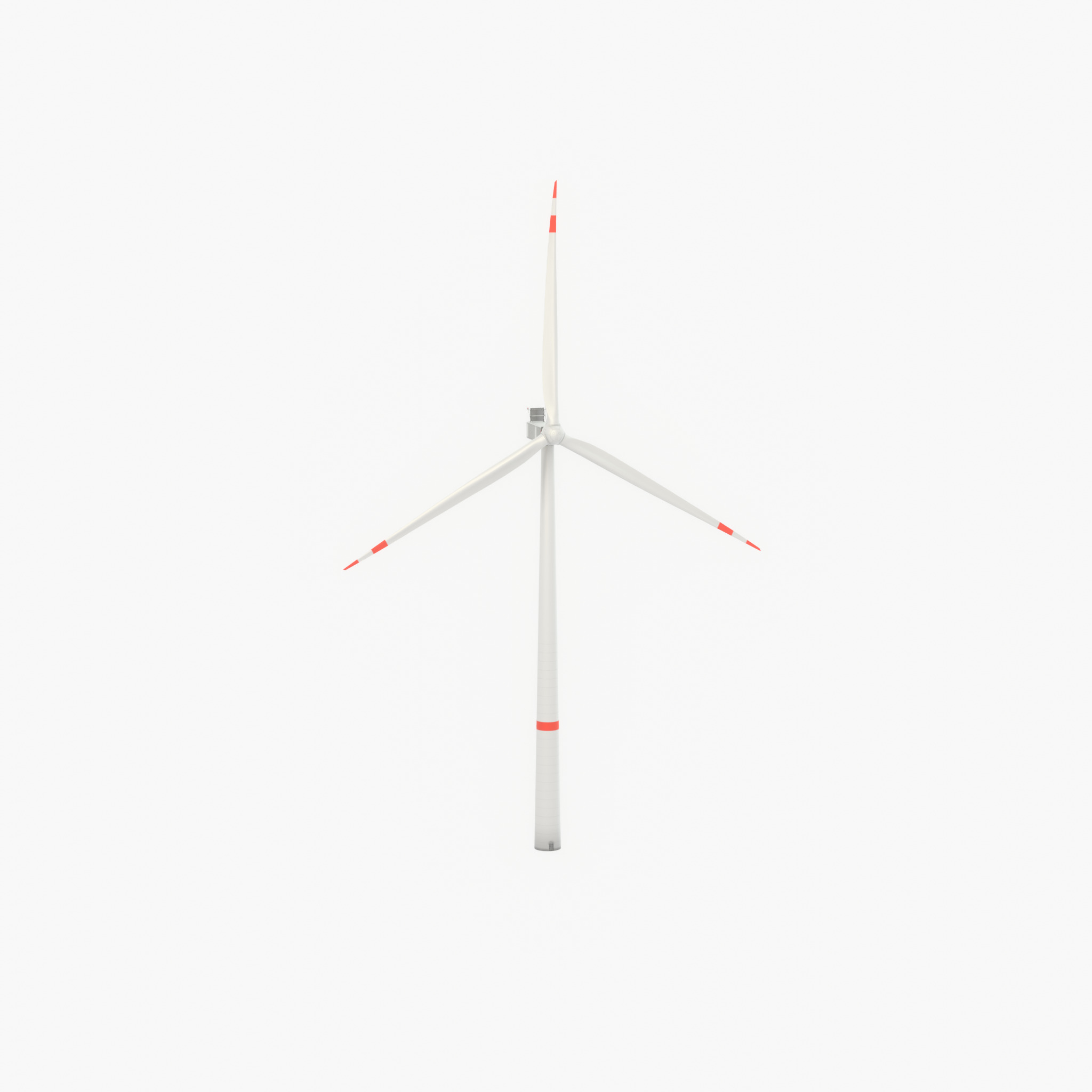 Wind turbine V1 H-138 RD 162 m with animation Low-poly 3D model_62