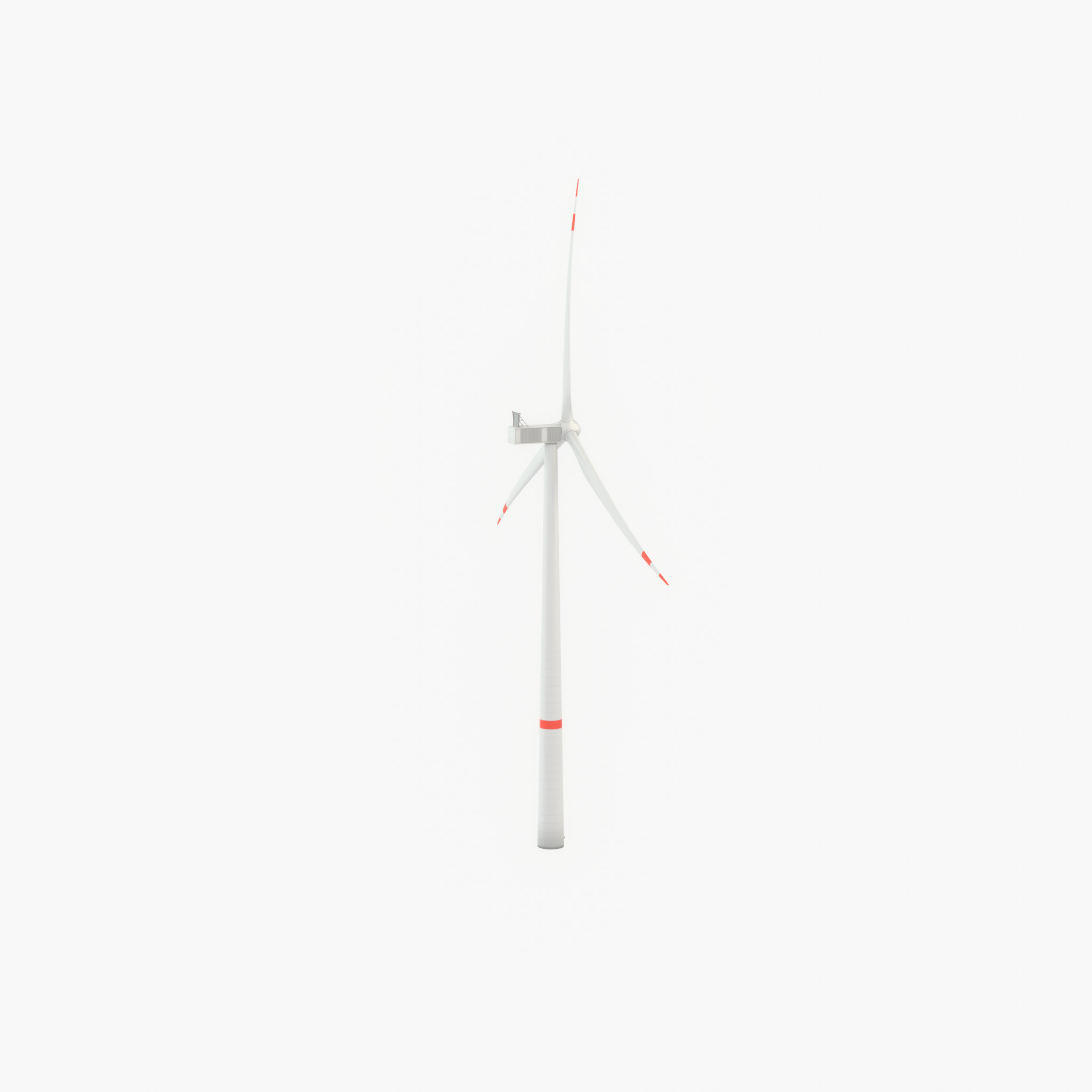Wind turbine V1 H-138 RD 162 m with animation Low-poly 3D model_51