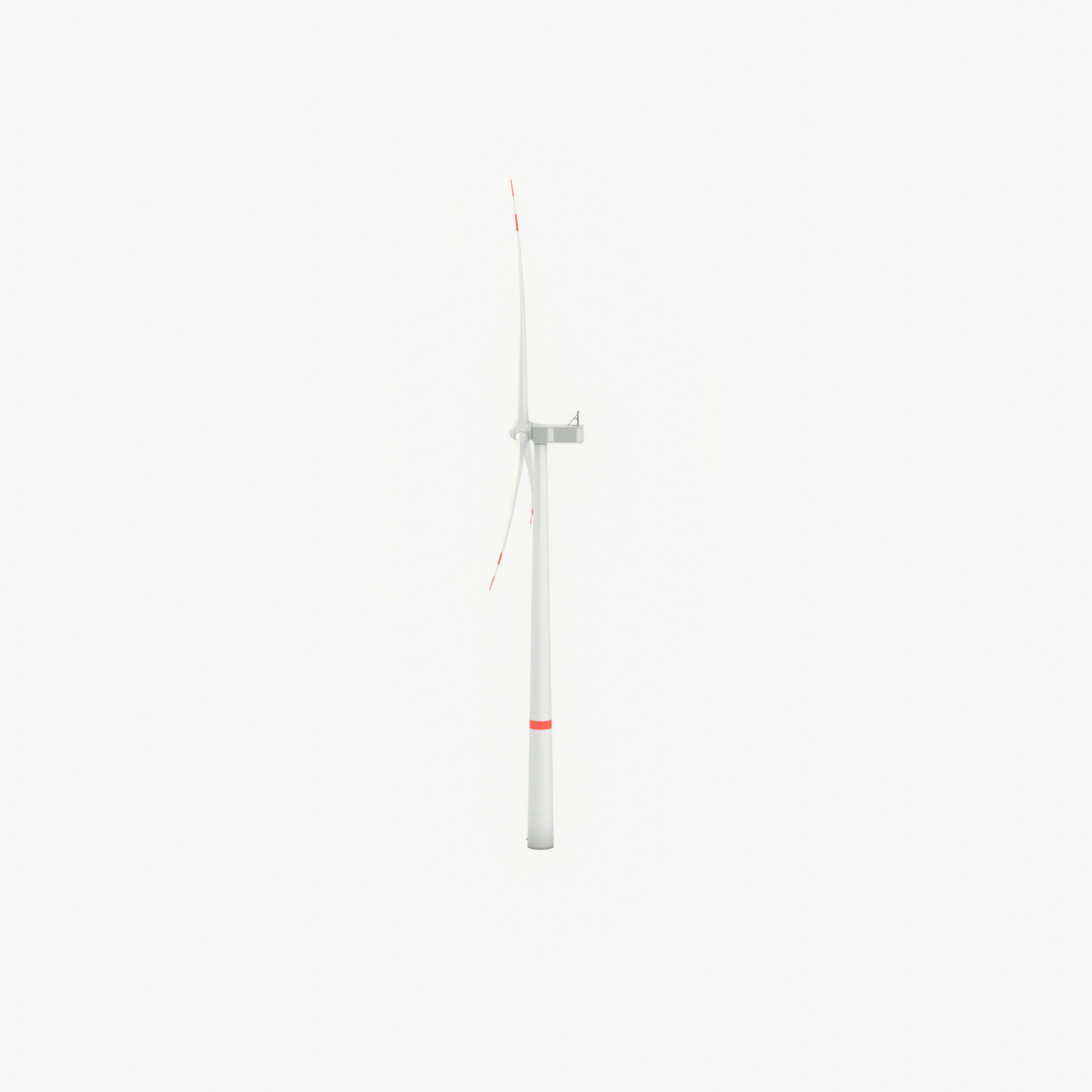Wind turbine V1 H-138 RD 162 m with animation Low-poly 3D model_35
