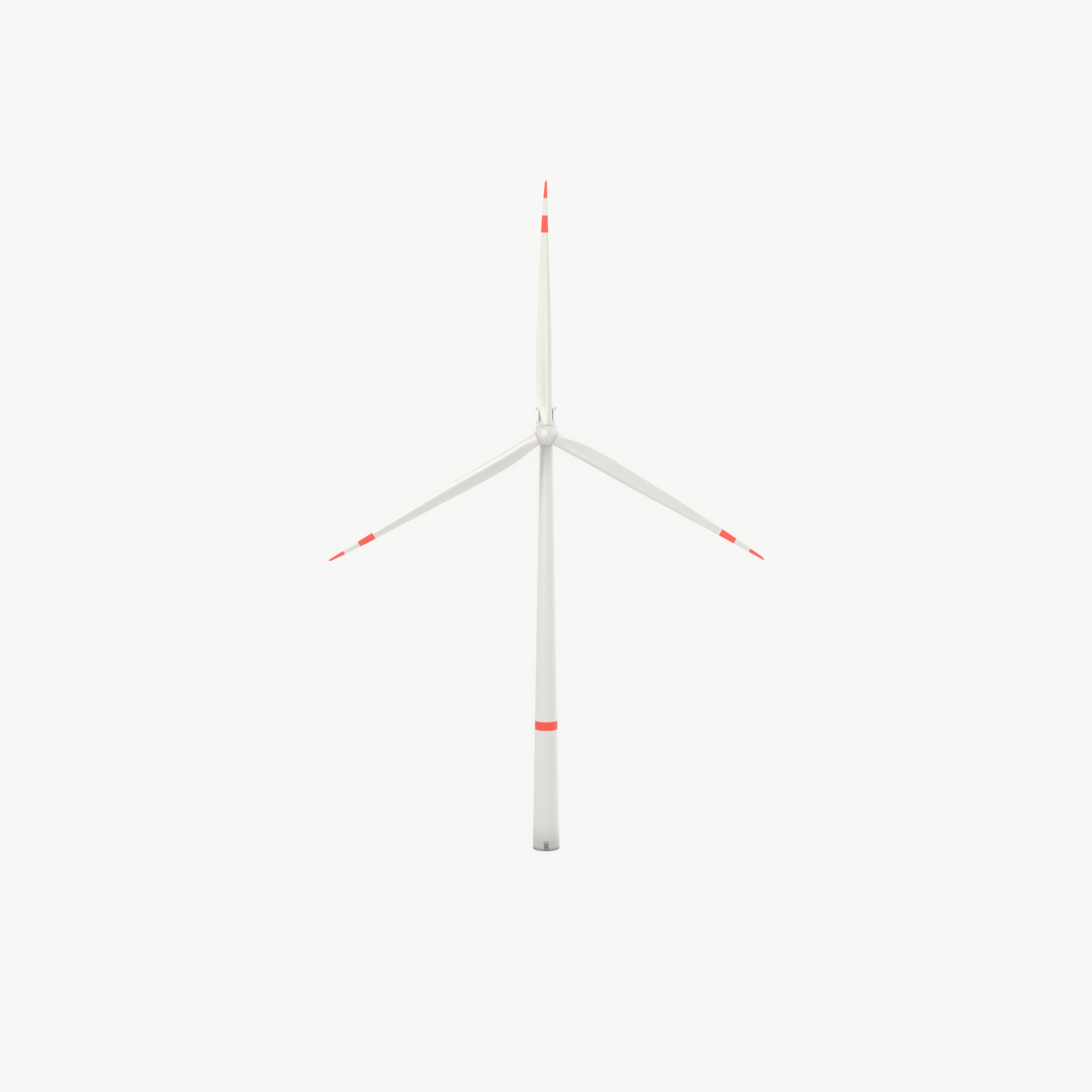 Wind turbine V1 H-138 RD 162 m with animation Low-poly 3D model_37