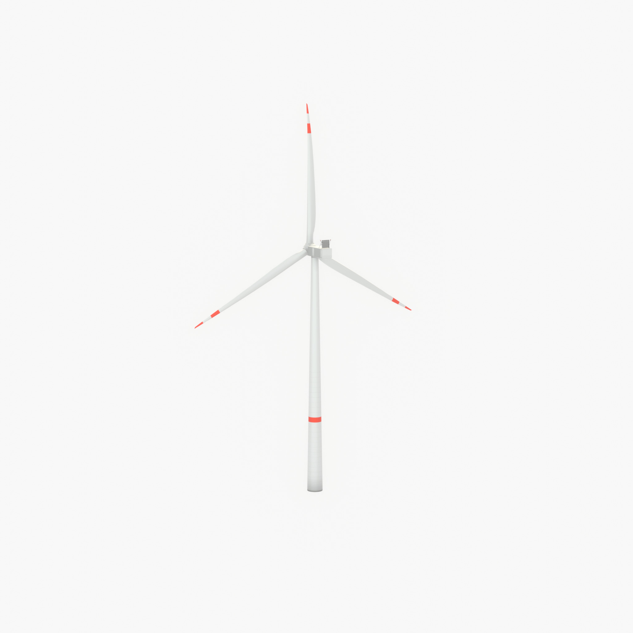 Wind turbine V1 H-138 RD 162 m with animation Low-poly 3D model_50