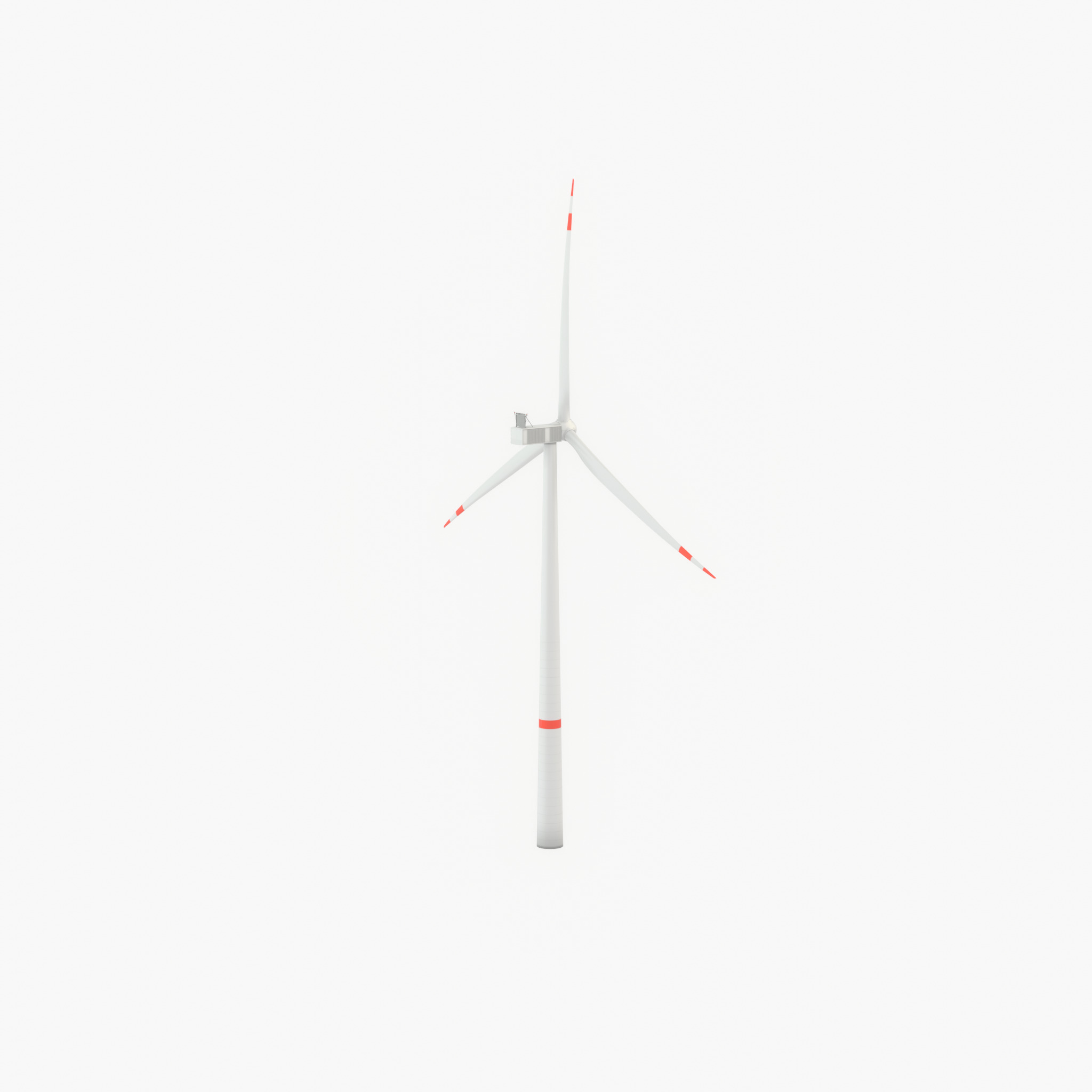 Wind turbine V1 H-138 RD 162 m with animation Low-poly 3D model_24