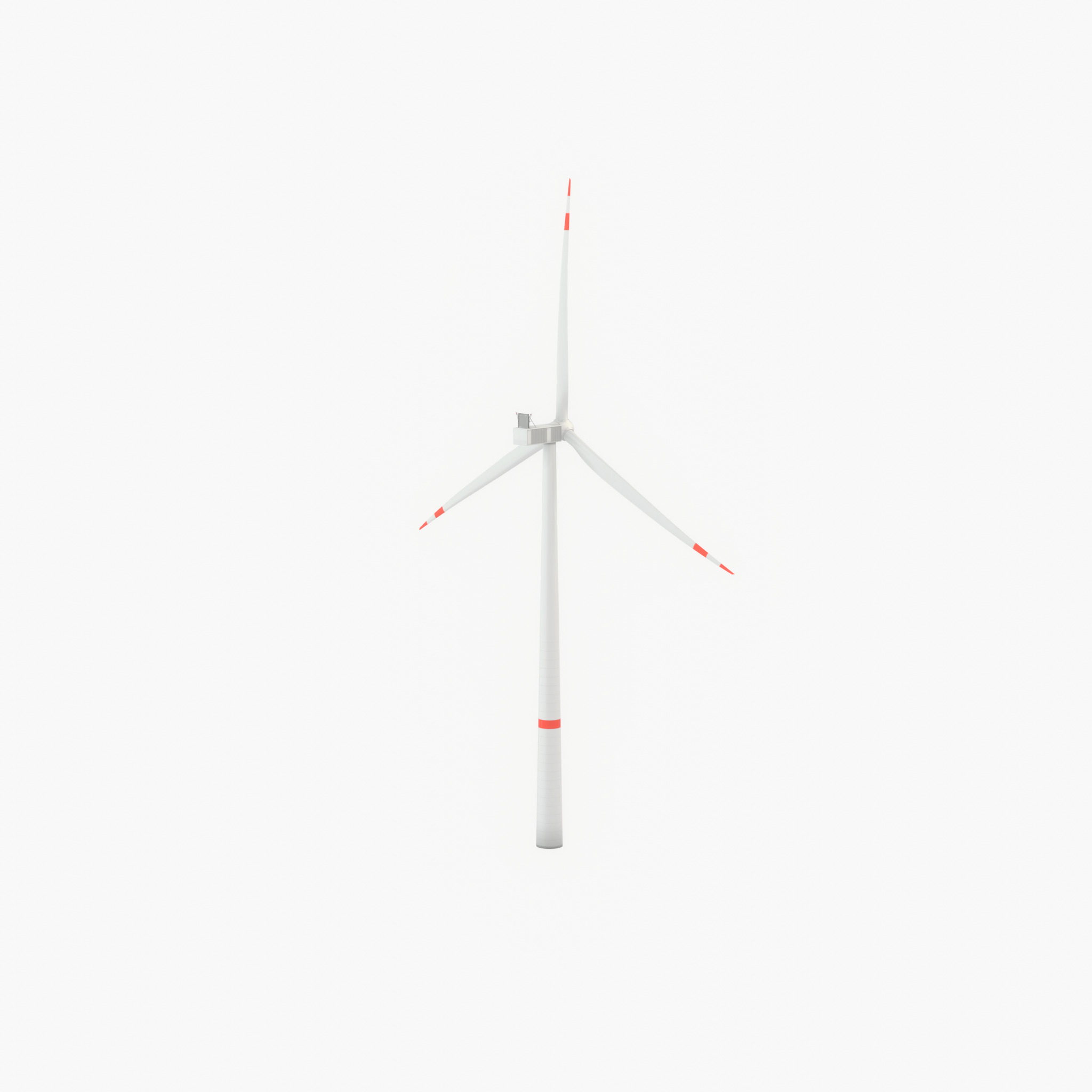 Wind turbine V1 H-138 RD 162 m with animation Low-poly 3D model_49