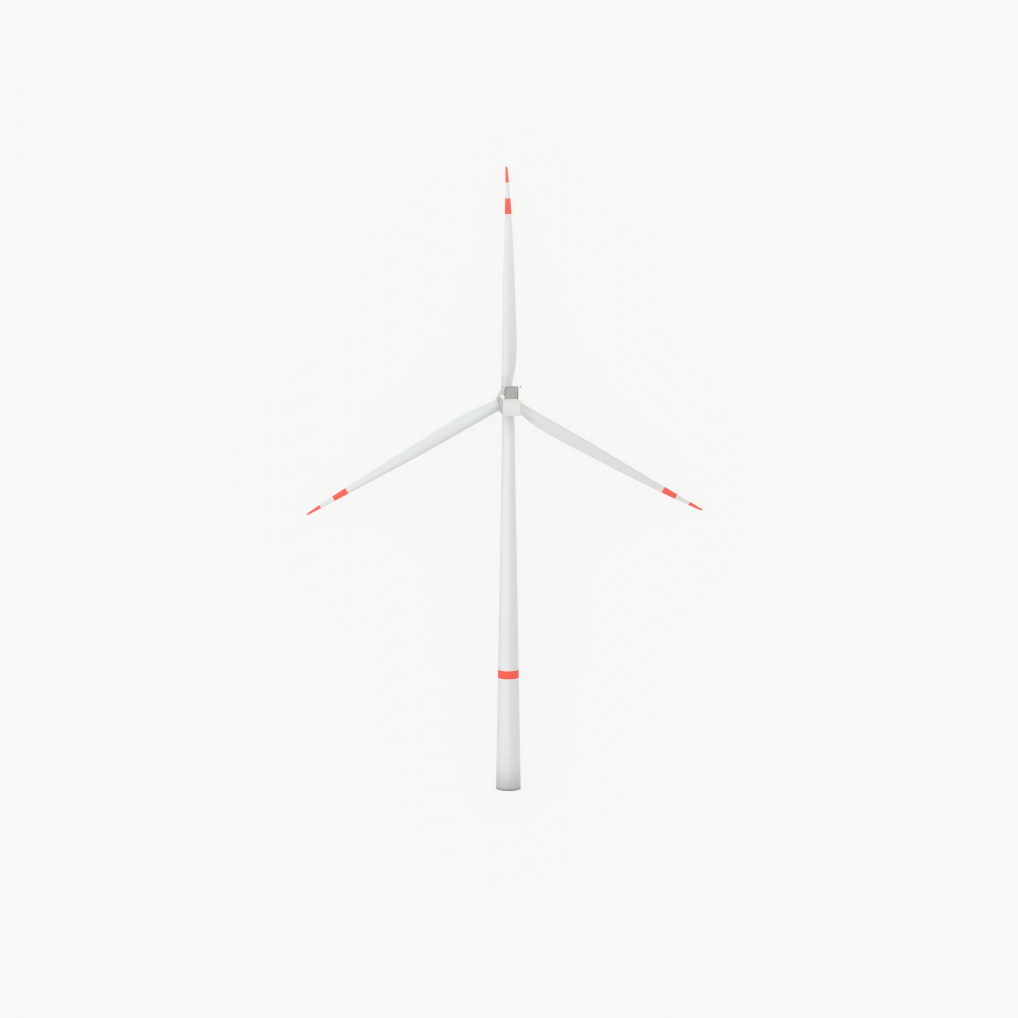 Wind turbine V1 H-138 RD 162 m with animation Low-poly 3D model_27