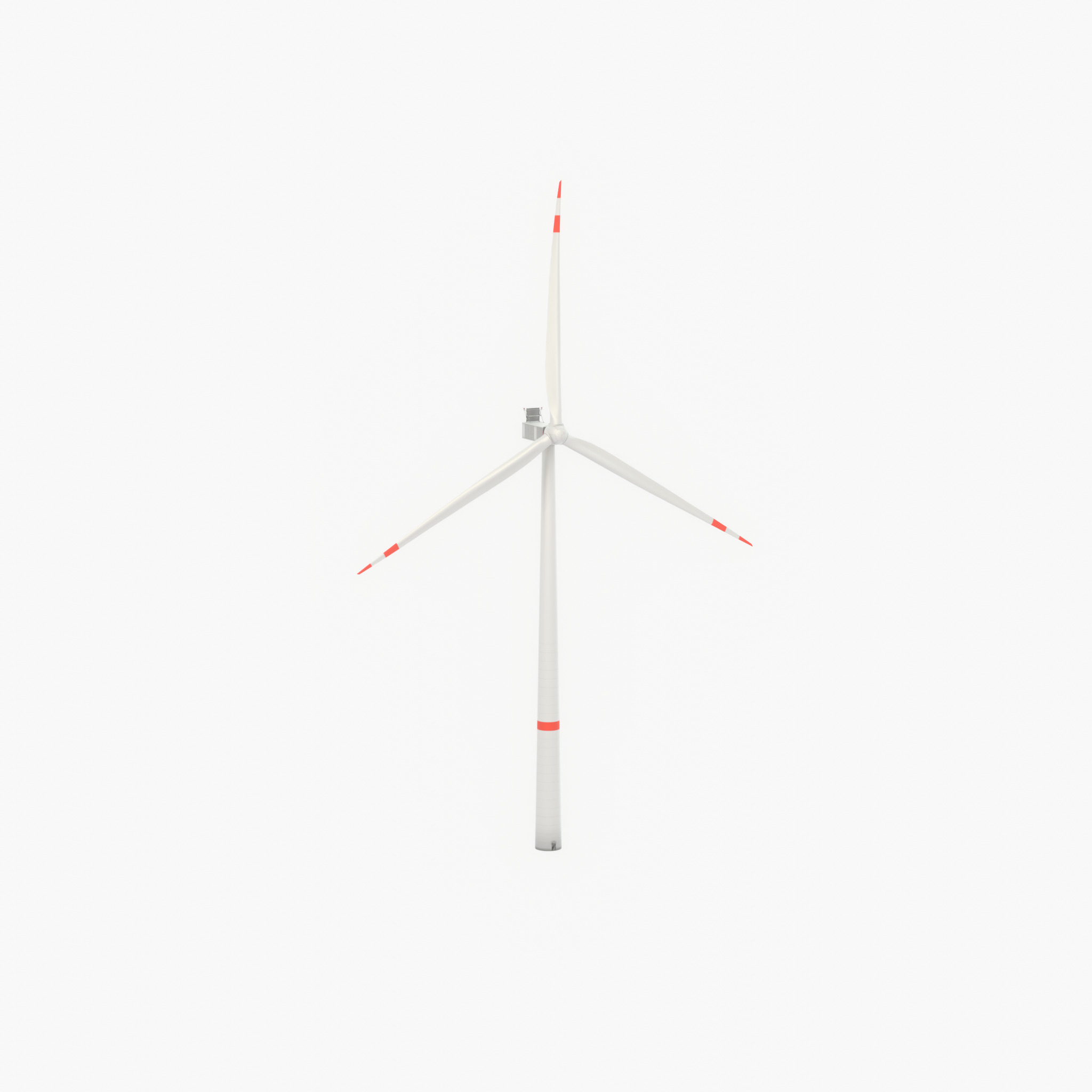 Wind turbine V1 H-138 RD 162 m with animation Low-poly 3D model_60