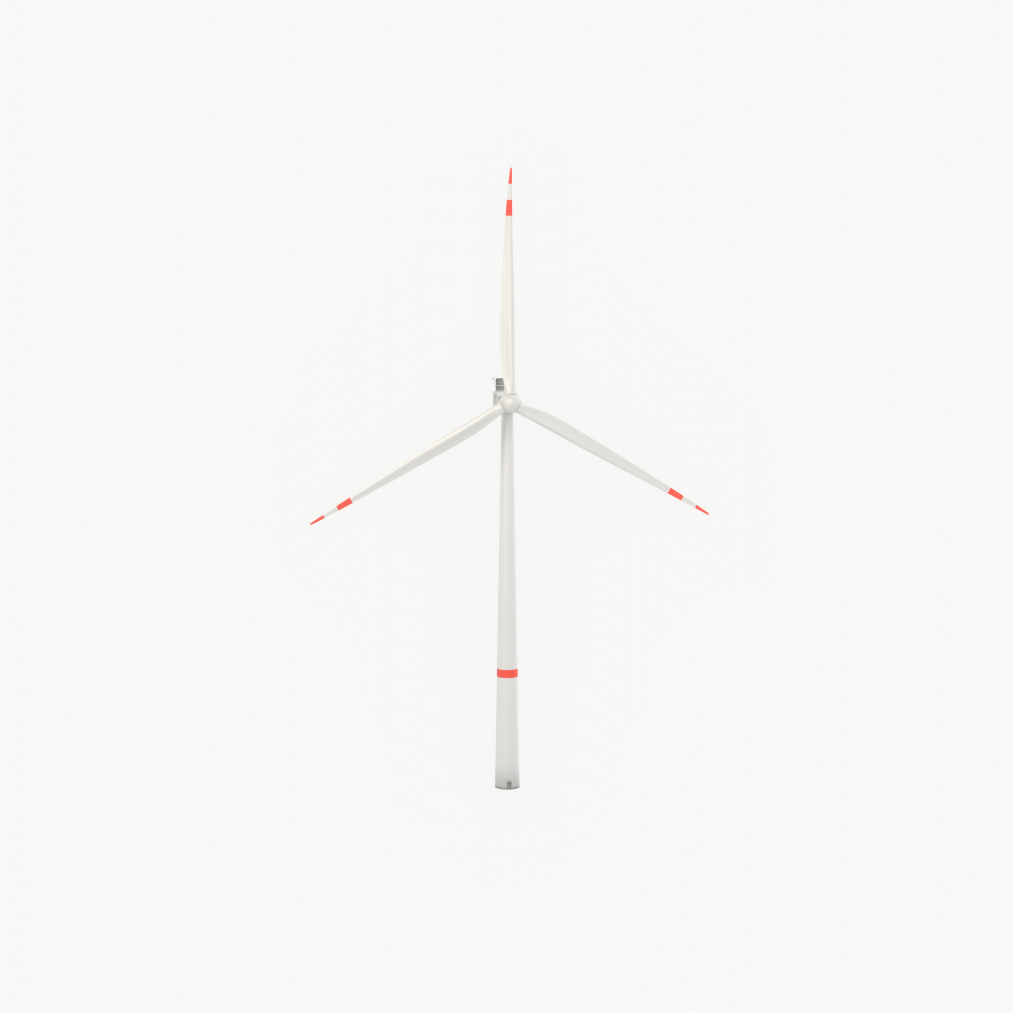 Wind turbine V1 H-138 RD 162 m with animation Low-poly 3D model_59