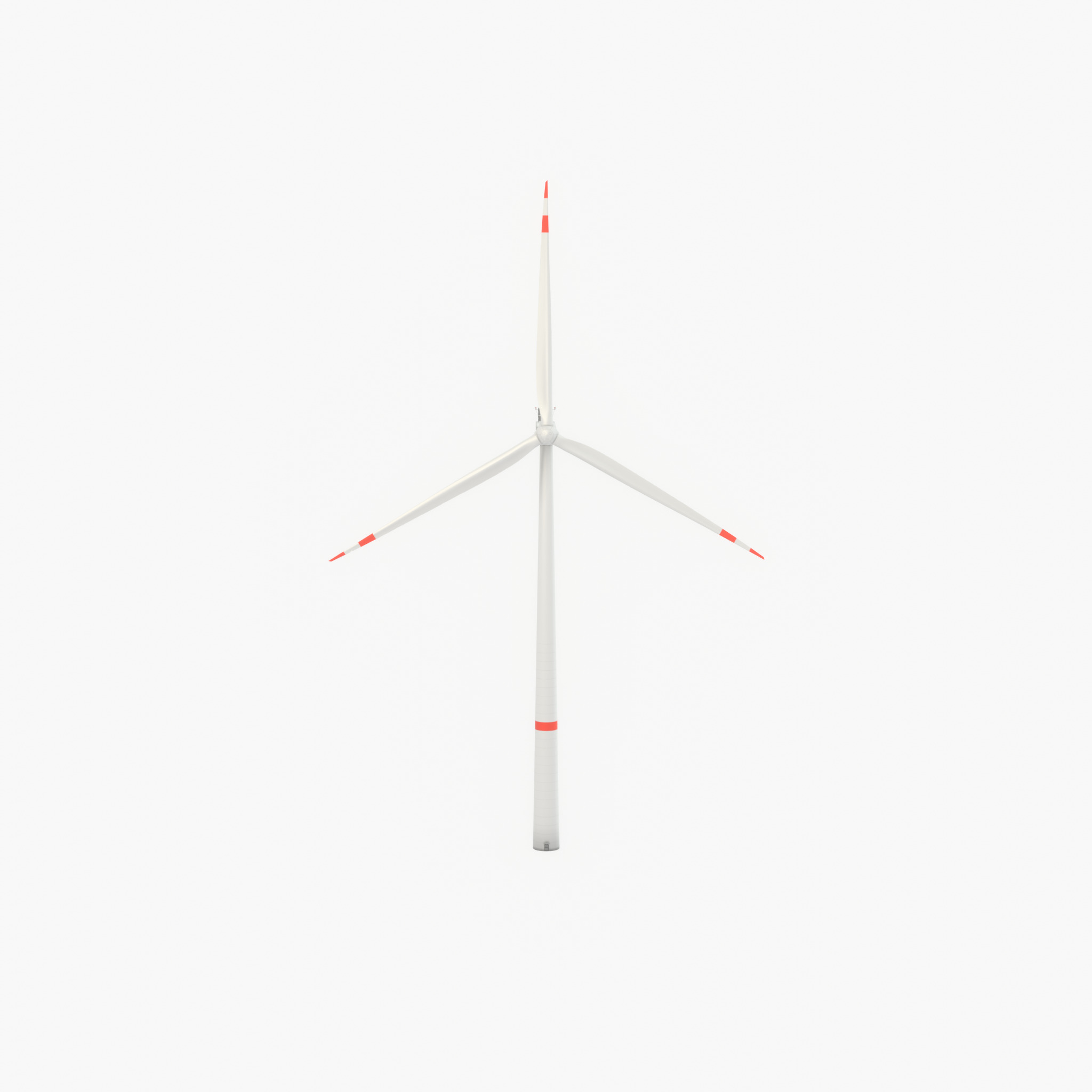 Wind turbine V1 H-138 RD 162 m with animation Low-poly 3D model_42