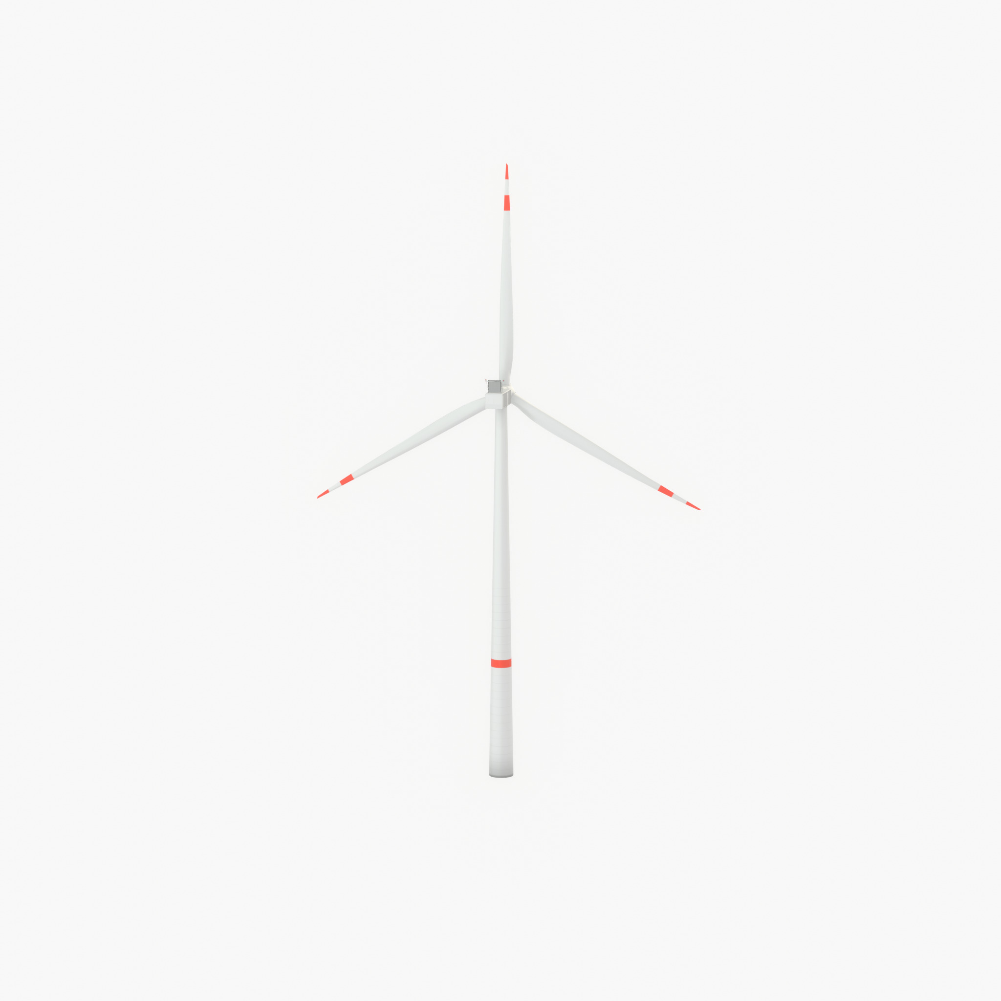 Wind turbine V1 H-138 RD 162 m with animation Low-poly 3D model_21