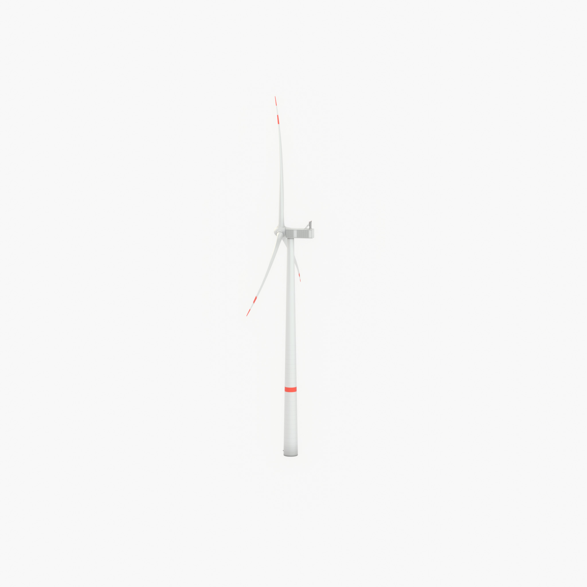 Wind turbine V1 H-138 RD 162 m with animation Low-poly 3D model_54