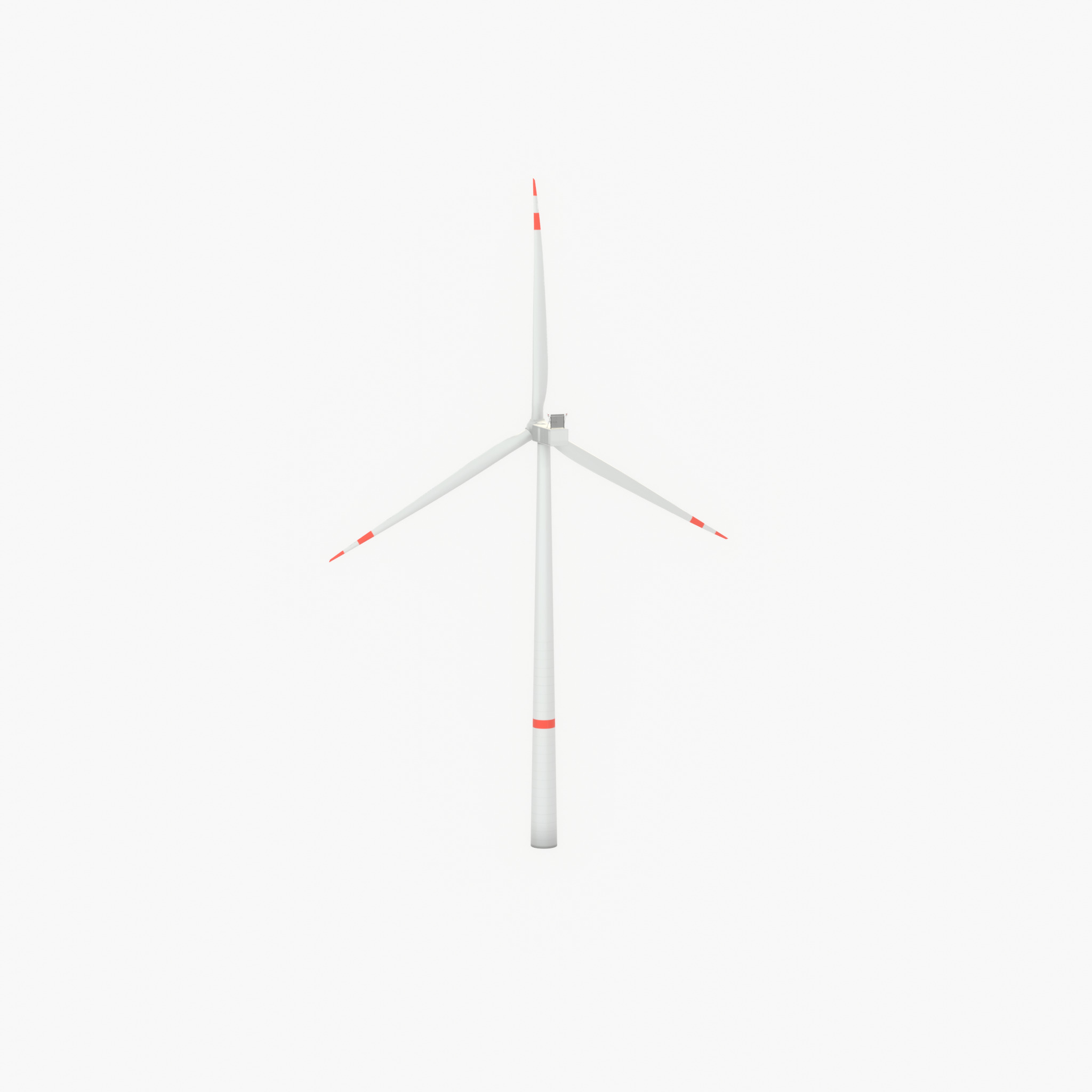 Wind turbine V1 H-138 RD 162 m with animation Low-poly 3D model_41