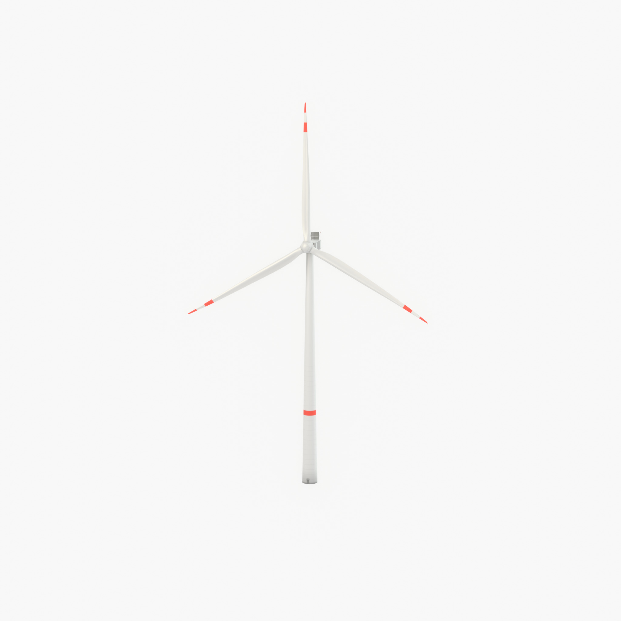 Wind turbine V1 H-138 RD 162 m with animation Low-poly 3D model_43