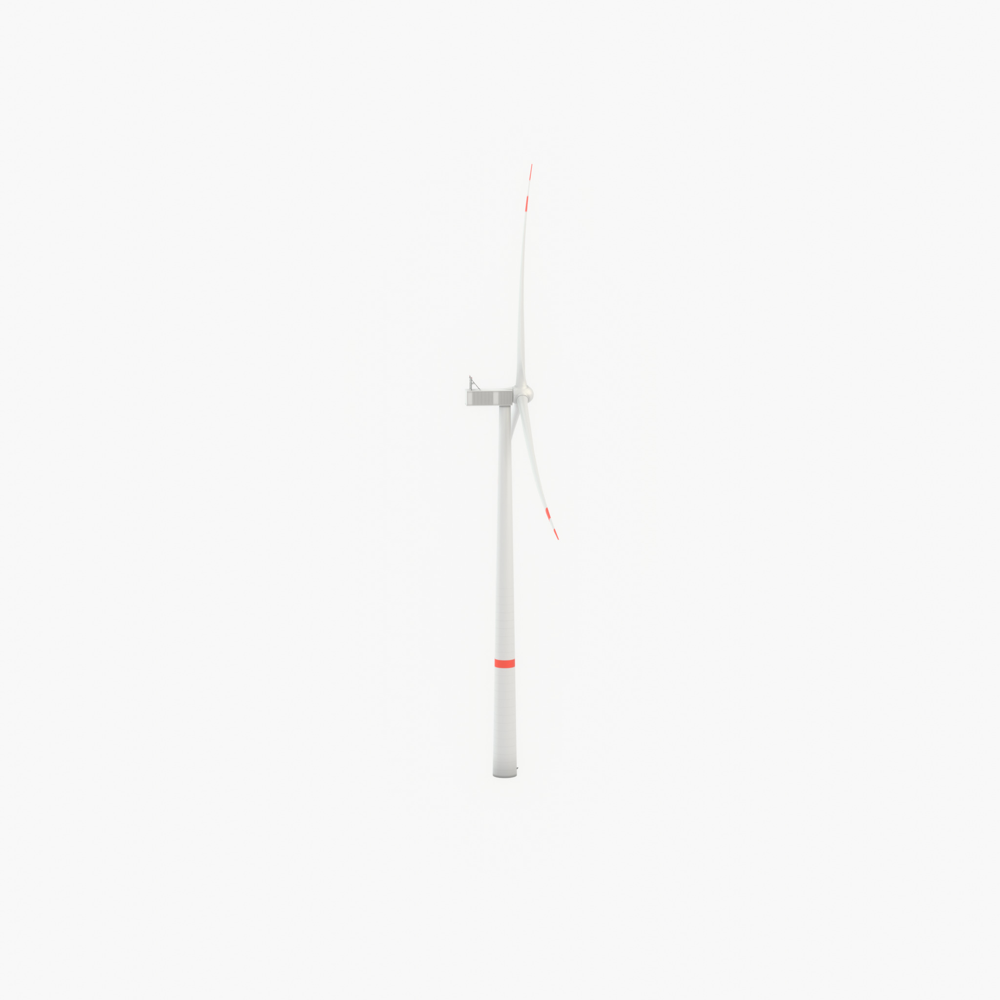 Wind turbine V1 H-138 RD 162 m with animation Low-poly 3D model_69
