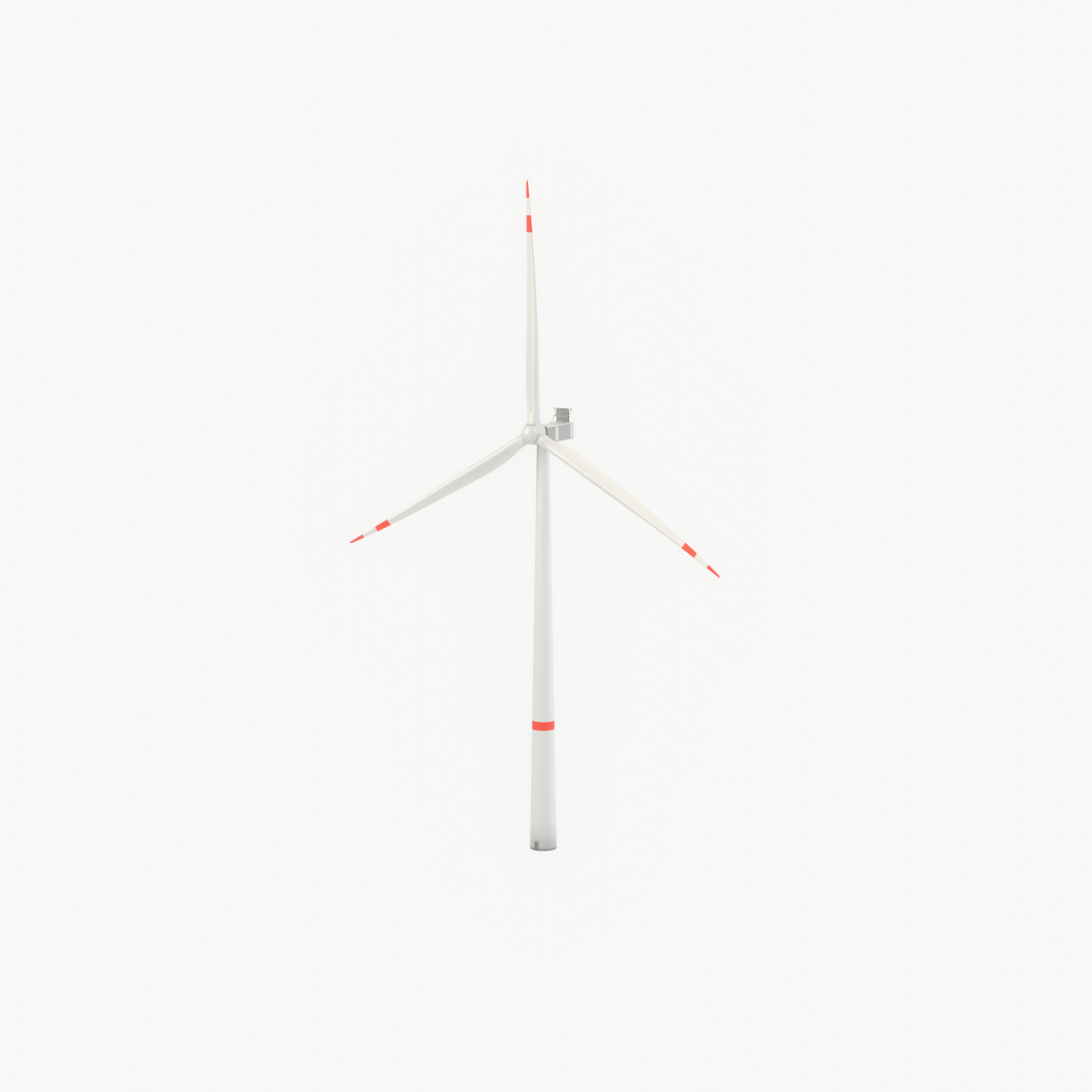 Wind turbine V1 H-138 RD 162 m with animation Low-poly 3D model_65