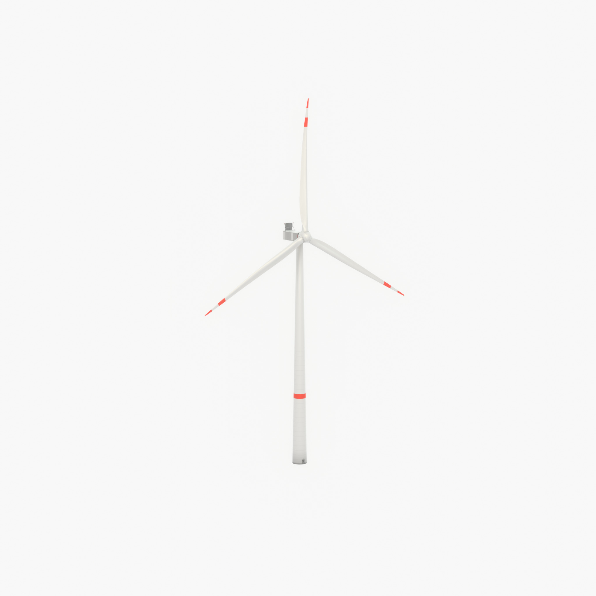 Wind turbine V1 H-138 RD 162 m with animation Low-poly 3D model_31