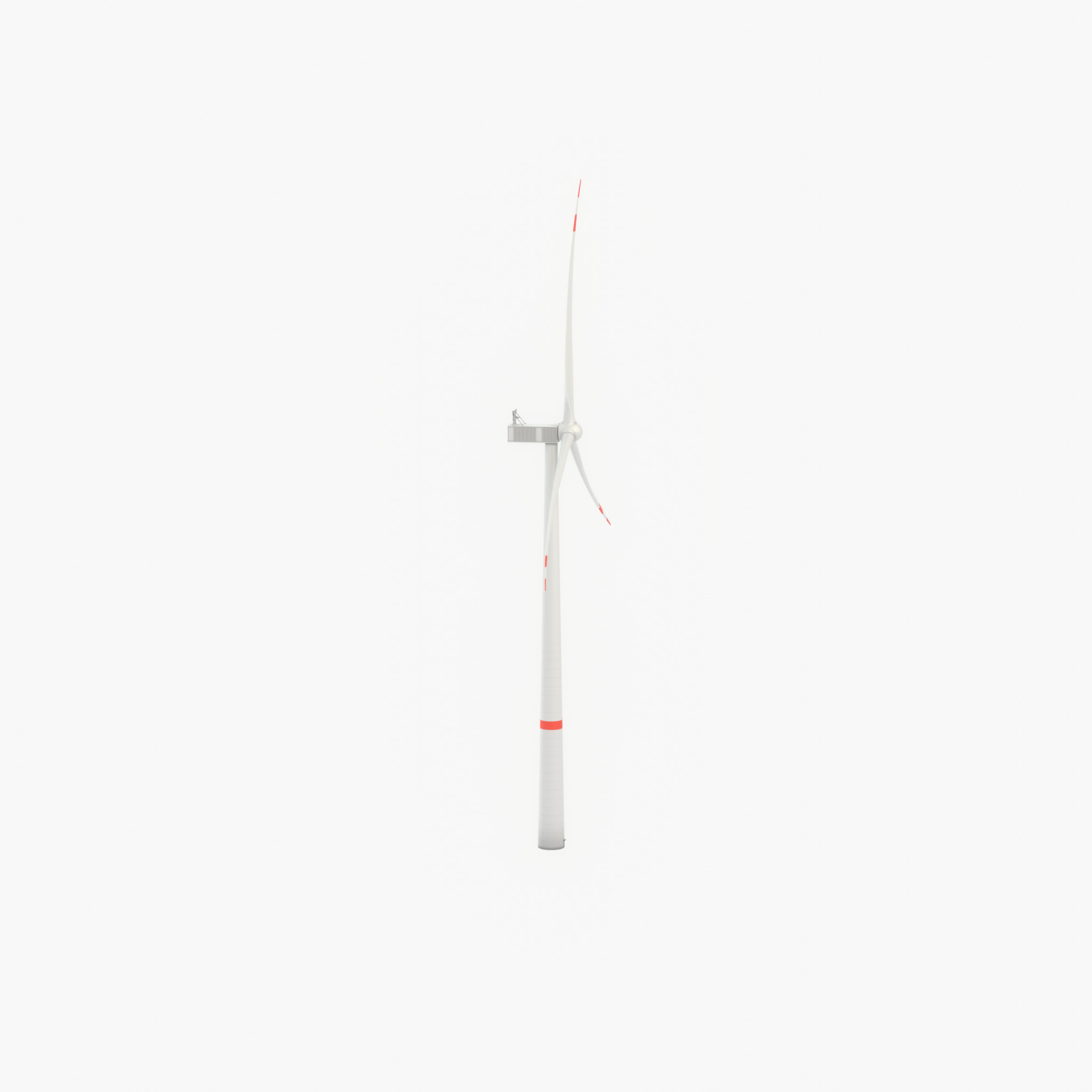 Wind turbine V1 H-138 RD 162 m with animation Low-poly 3D model_53