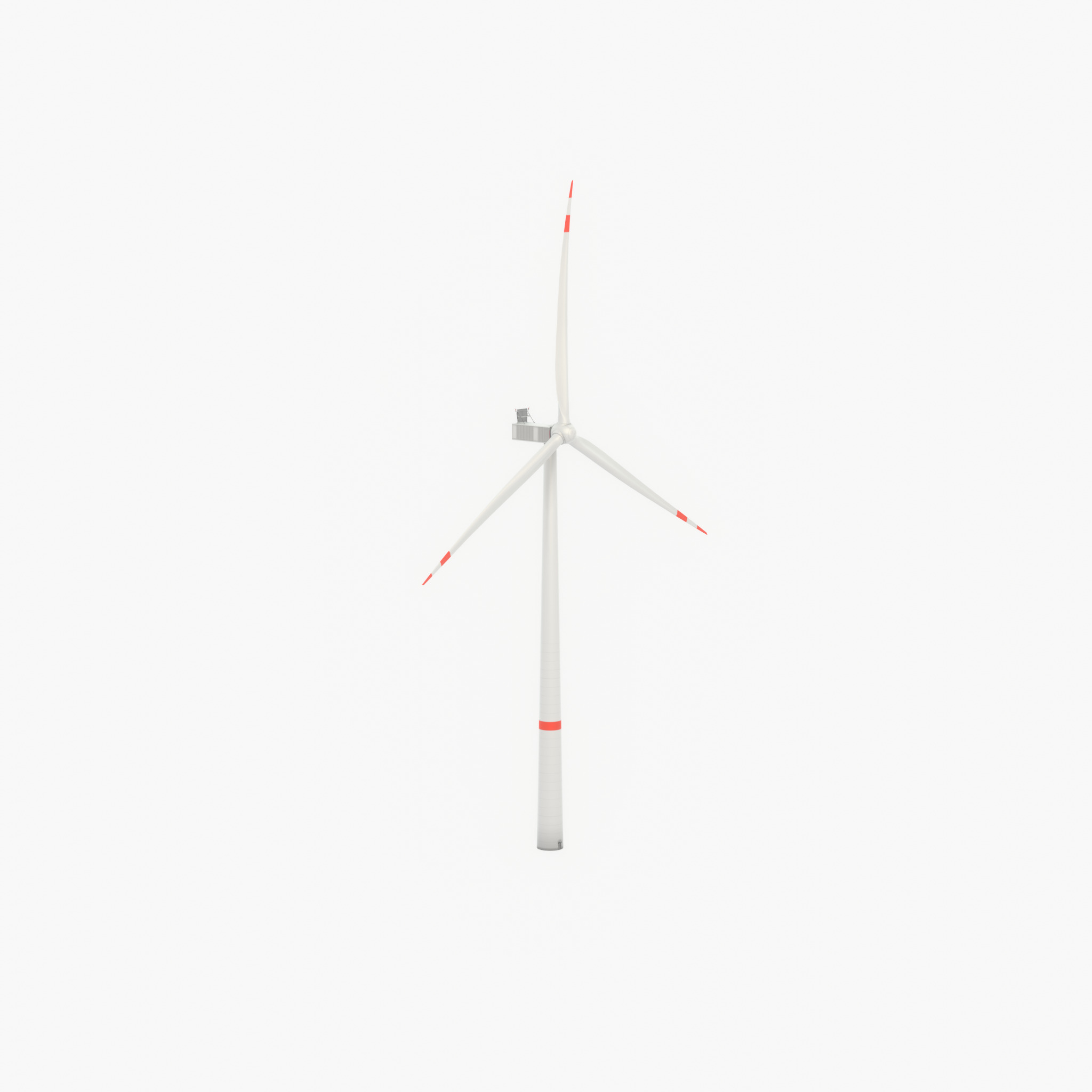 Wind turbine V1 H-138 RD 162 m with animation Low-poly 3D model_23