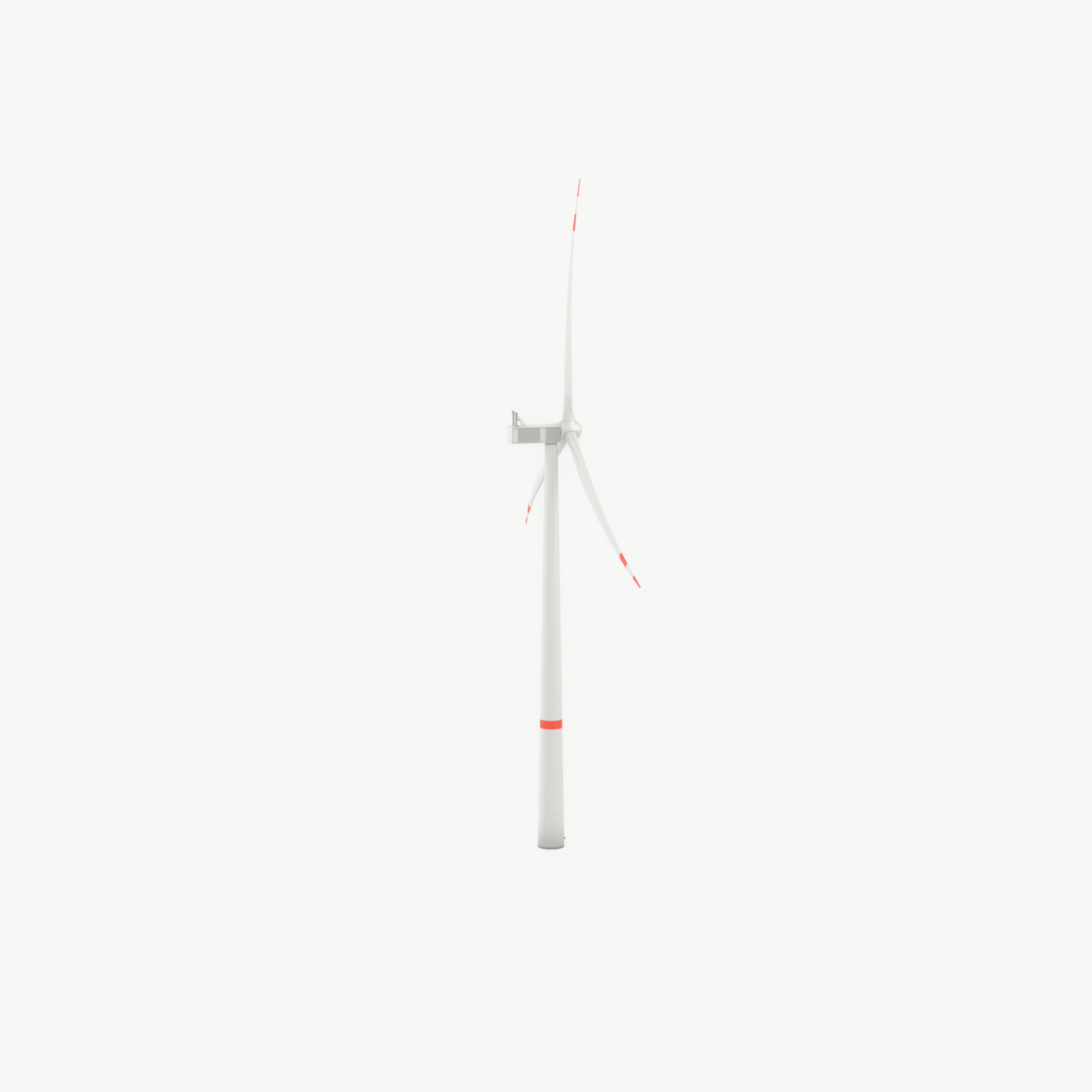 Wind turbine V1 H-138 RD 162 m with animation Low-poly 3D model_39