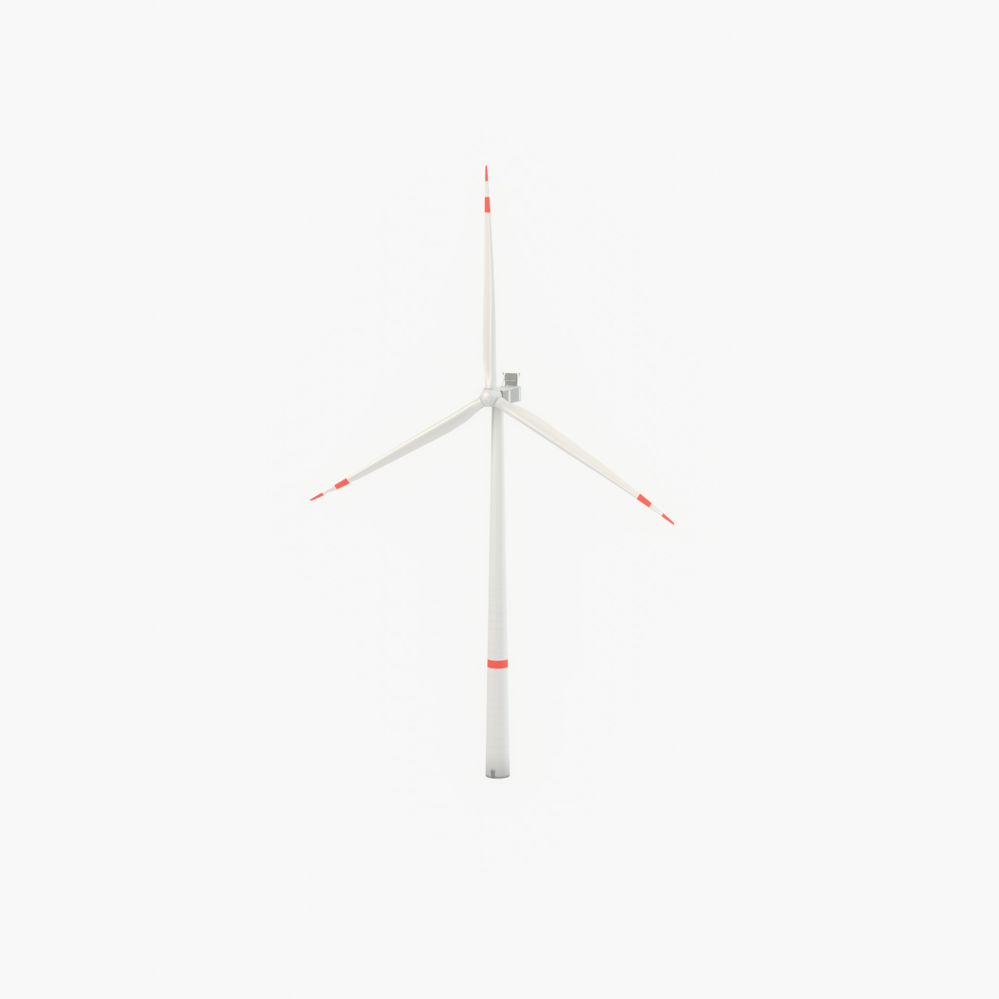 Wind turbine V1 H-138 RD 162 m with animation Low-poly 3D model_64
