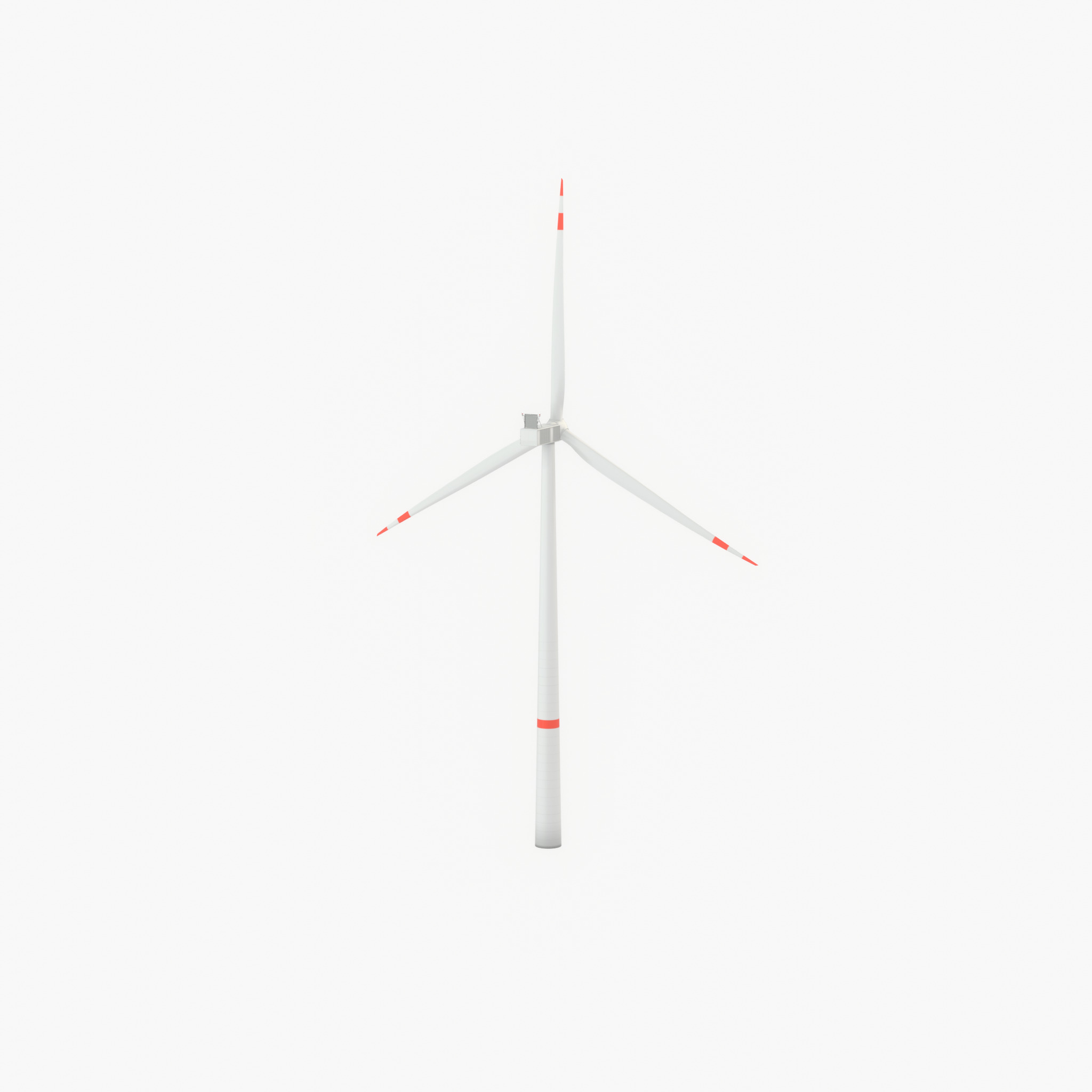 Wind turbine V1 H-138 RD 162 m with animation Low-poly 3D model_67