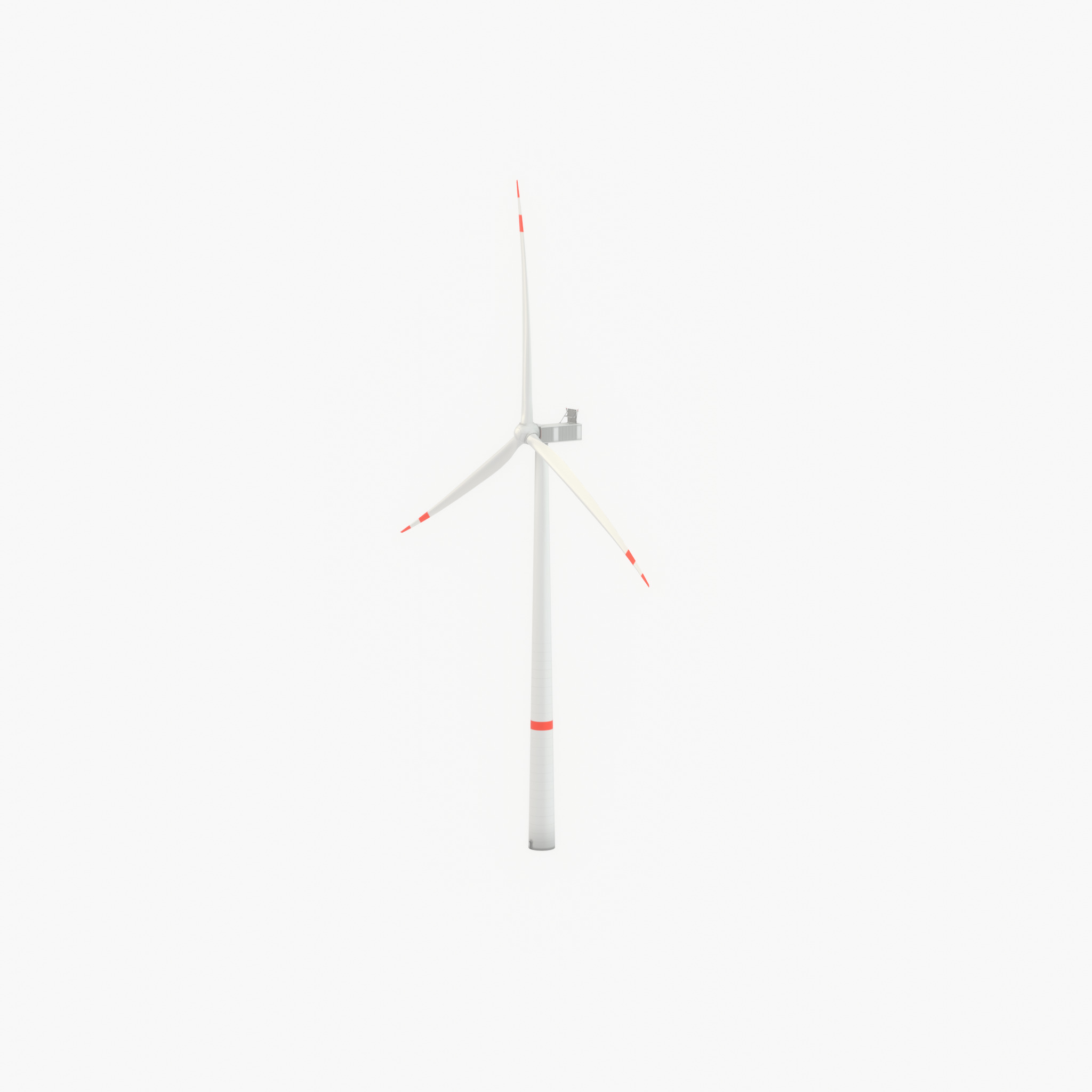 Wind turbine V1 H-138 RD 162 m with animation Low-poly 3D model_28