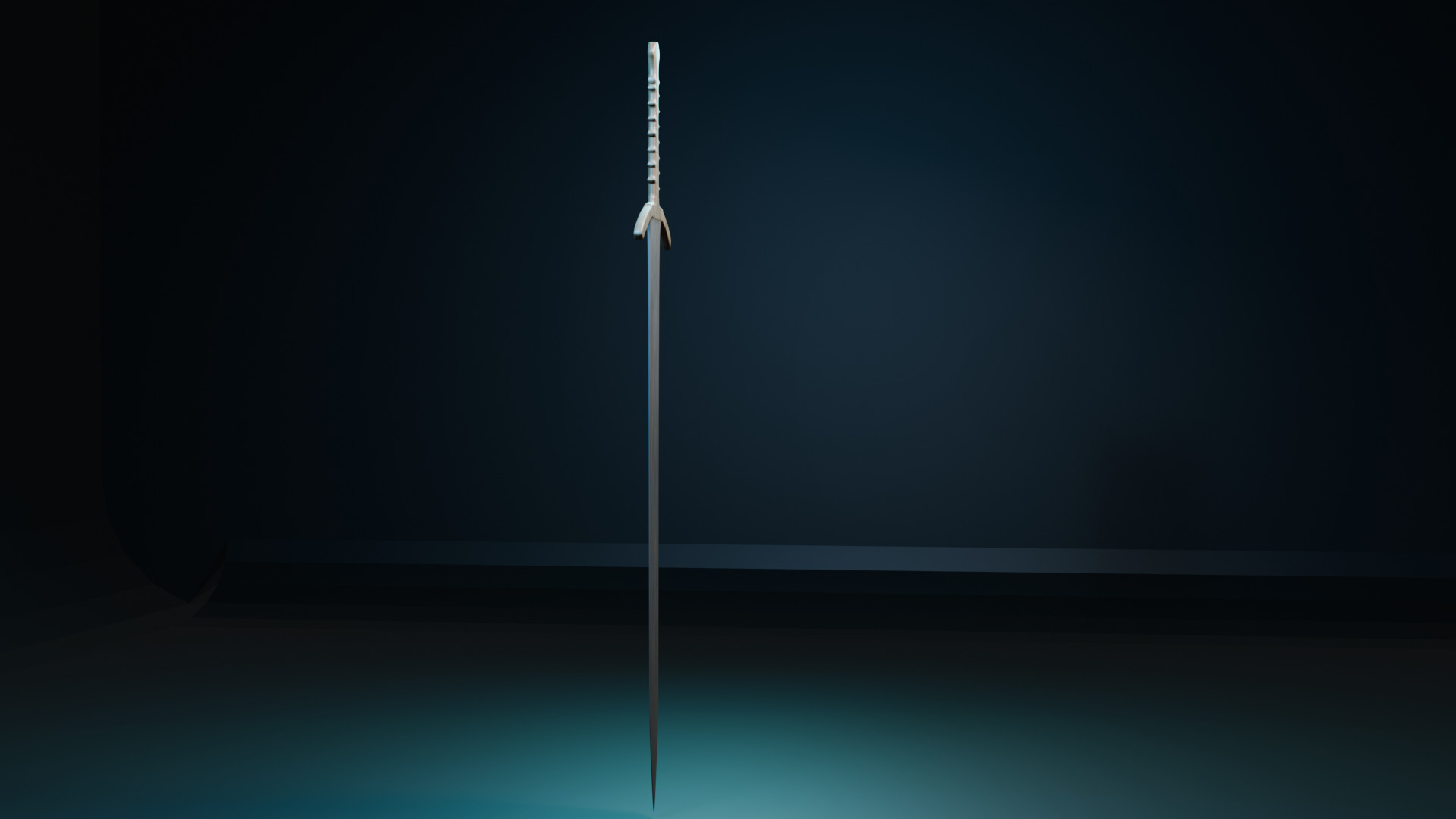 Medieval Fantasy Greatsword Low-poly 3D model_2