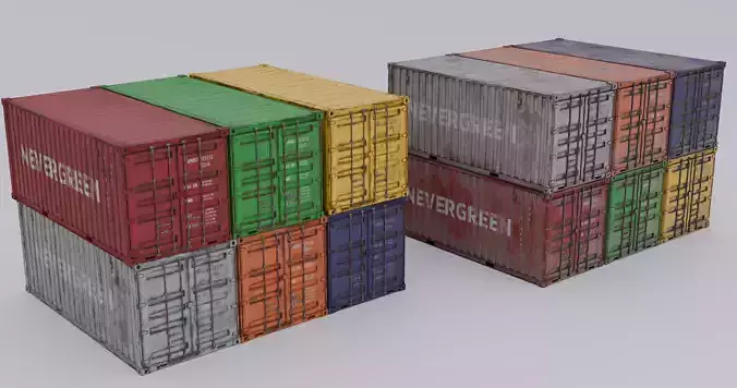 Shipping container - rusty - dirty